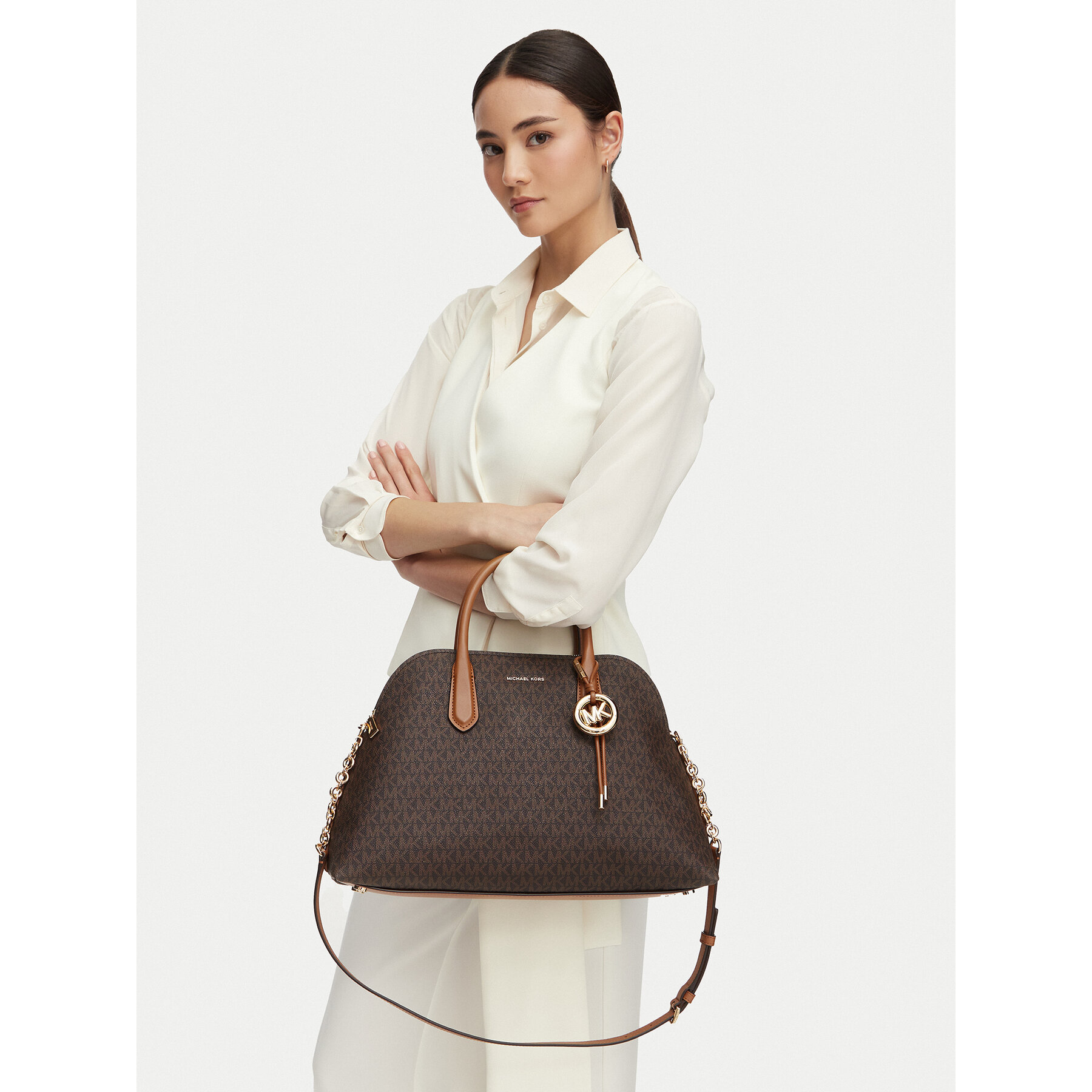 Torbica MICHAEL Michael Kors 30T6GX4S7B Smeđa