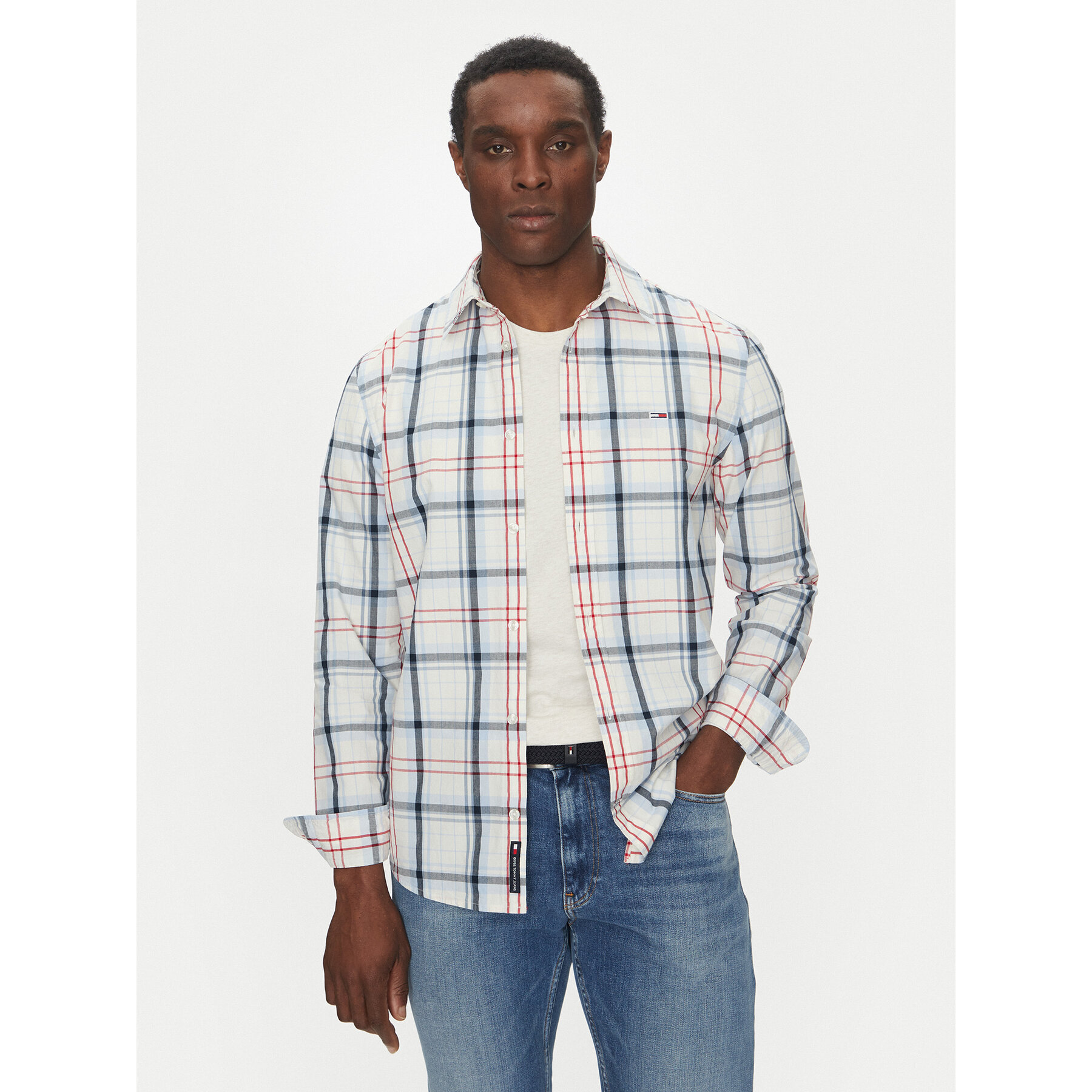 Tommy Jeans Hemd DM0DM20885 Bunt Regular Fit