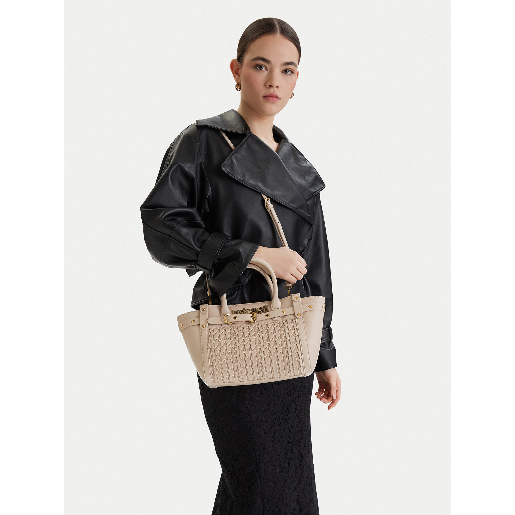Geantă Just Cavalli 80RA4BG2 ZSD90 Bej deschis
