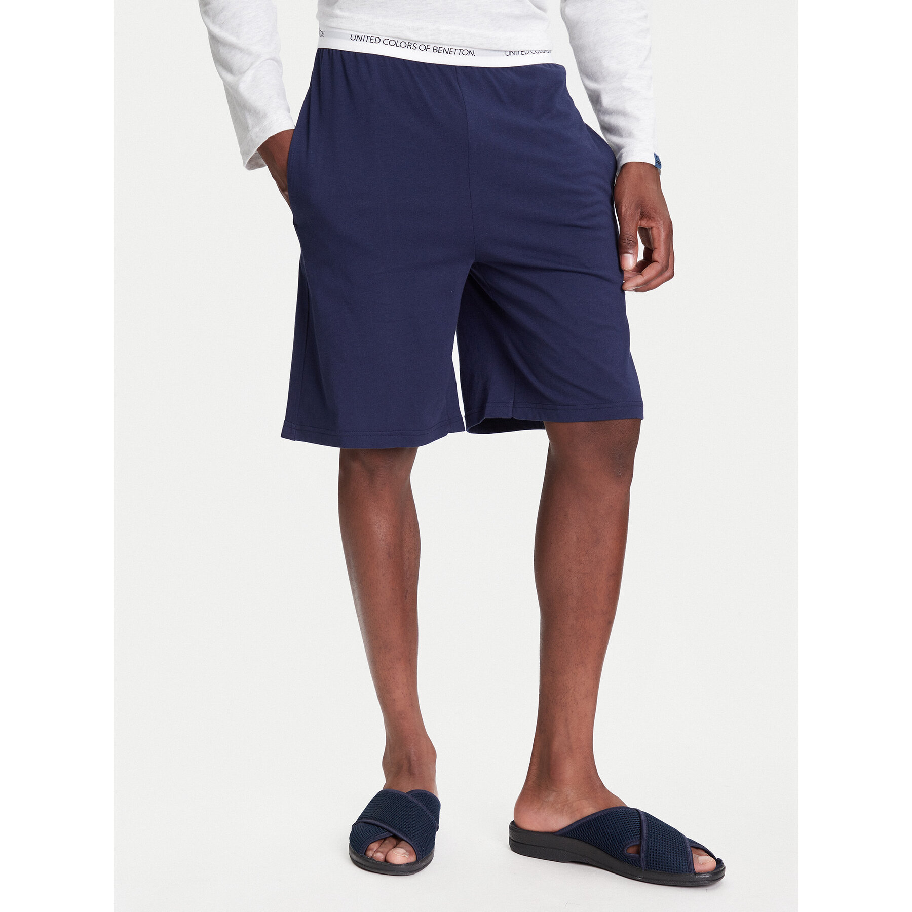 United Colors Of Benetton United Colors Of Benetton Σορτς πιτζάμας 30964900D Σκούρο μπλε Regular Fit
