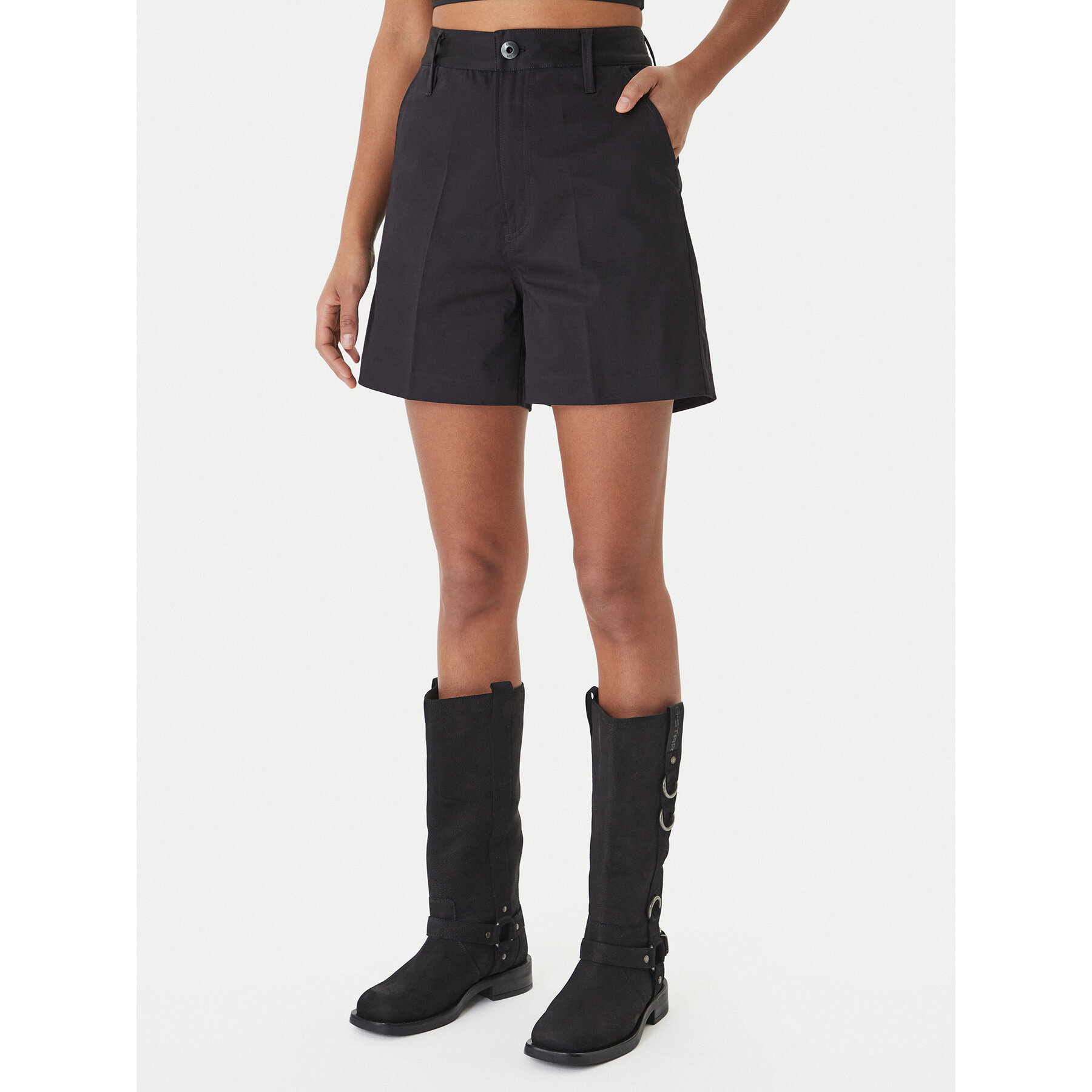 G-Star Raw Σορτς υφασμάτινο D29089-5126 Μαύρο Regular Fit