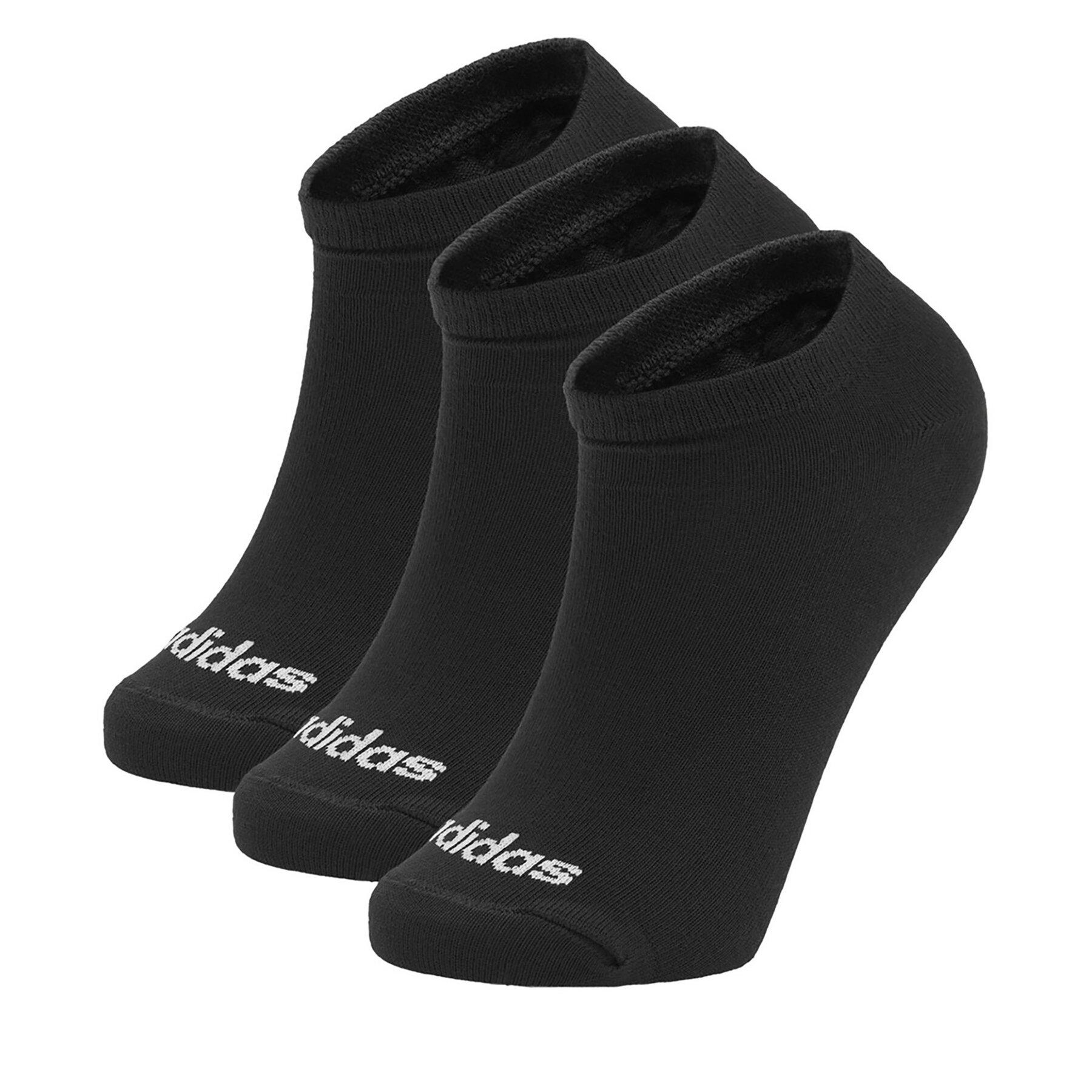 Zestaw 3 par niskich skarpet unisex adidas, Rozmiar 37-39 Czarny IC1299 3-PACK