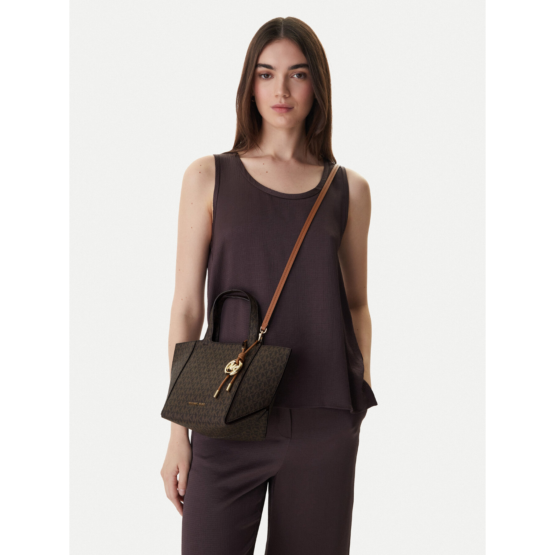 Torbica MICHAEL Michael Kors 30R6G9JT9B Smeđa