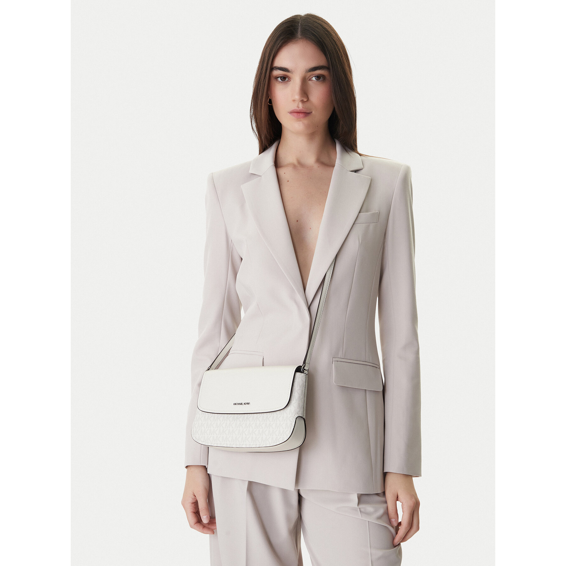 Geantă MICHAEL Michael Kors 32R6S0XC1B Alb