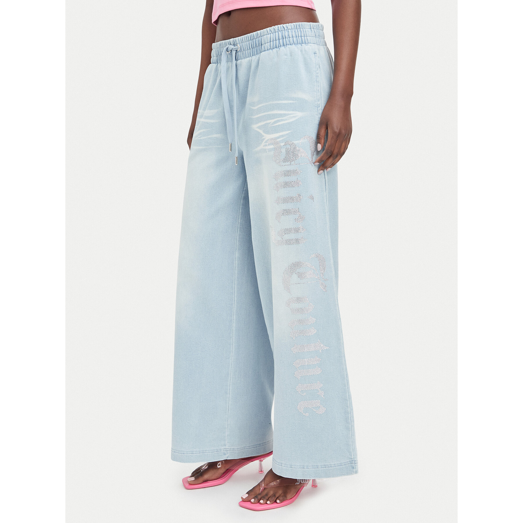Juicy Couture Traperice JCDBJ226962 Plava Wide Leg
