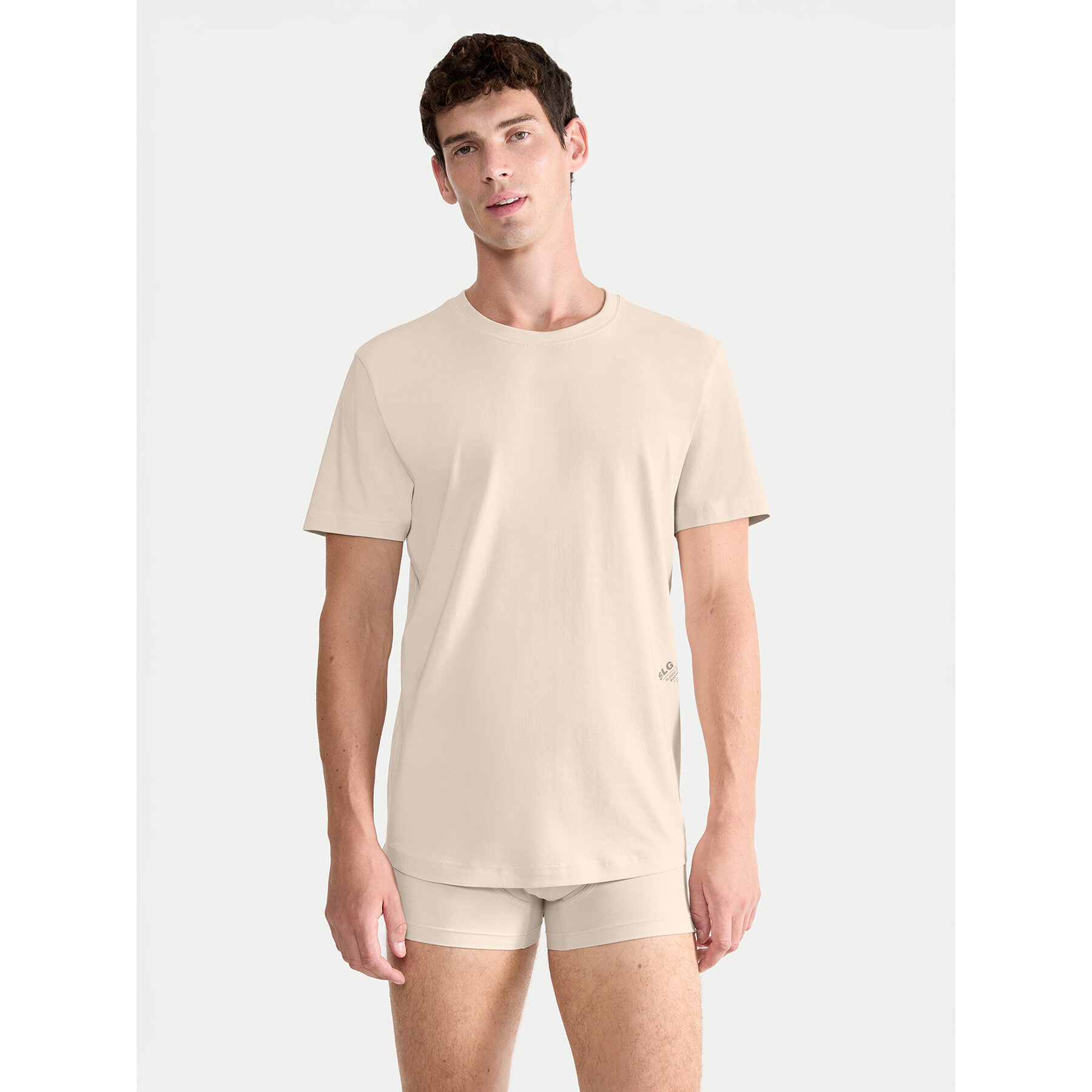 Sloggi T-shirt 10215508 Beige Regular Fit
