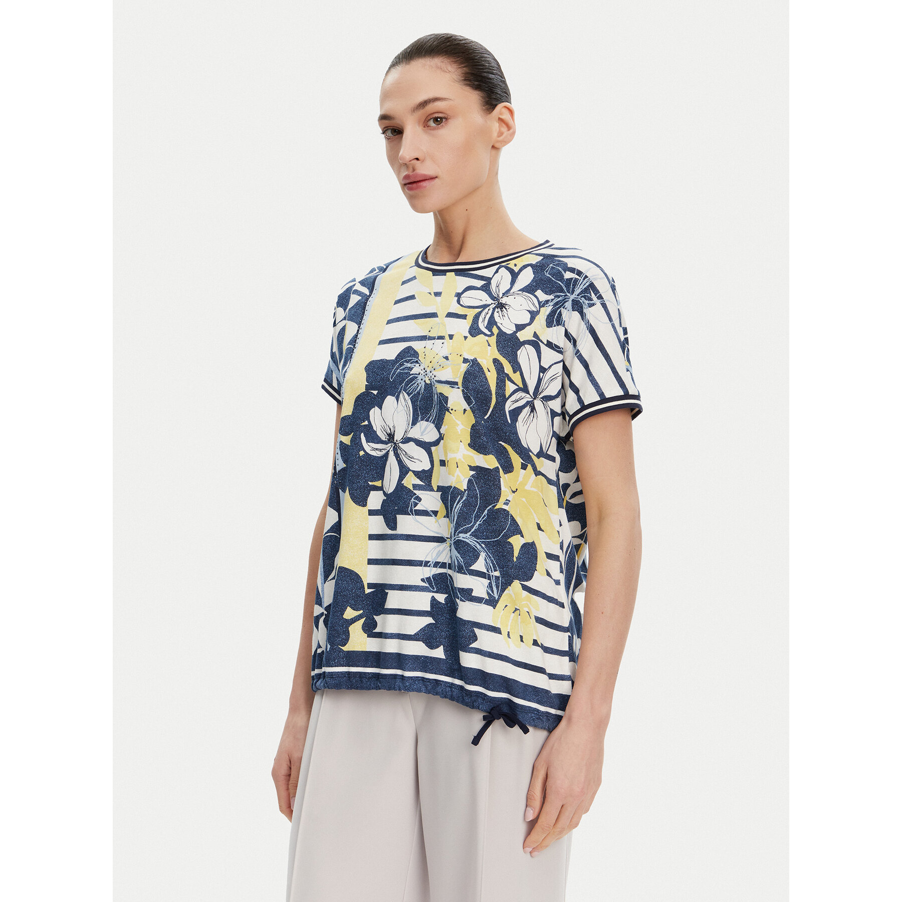 Olsen T-Shirt 11105022 Σκούρο μπλε Regular Fit