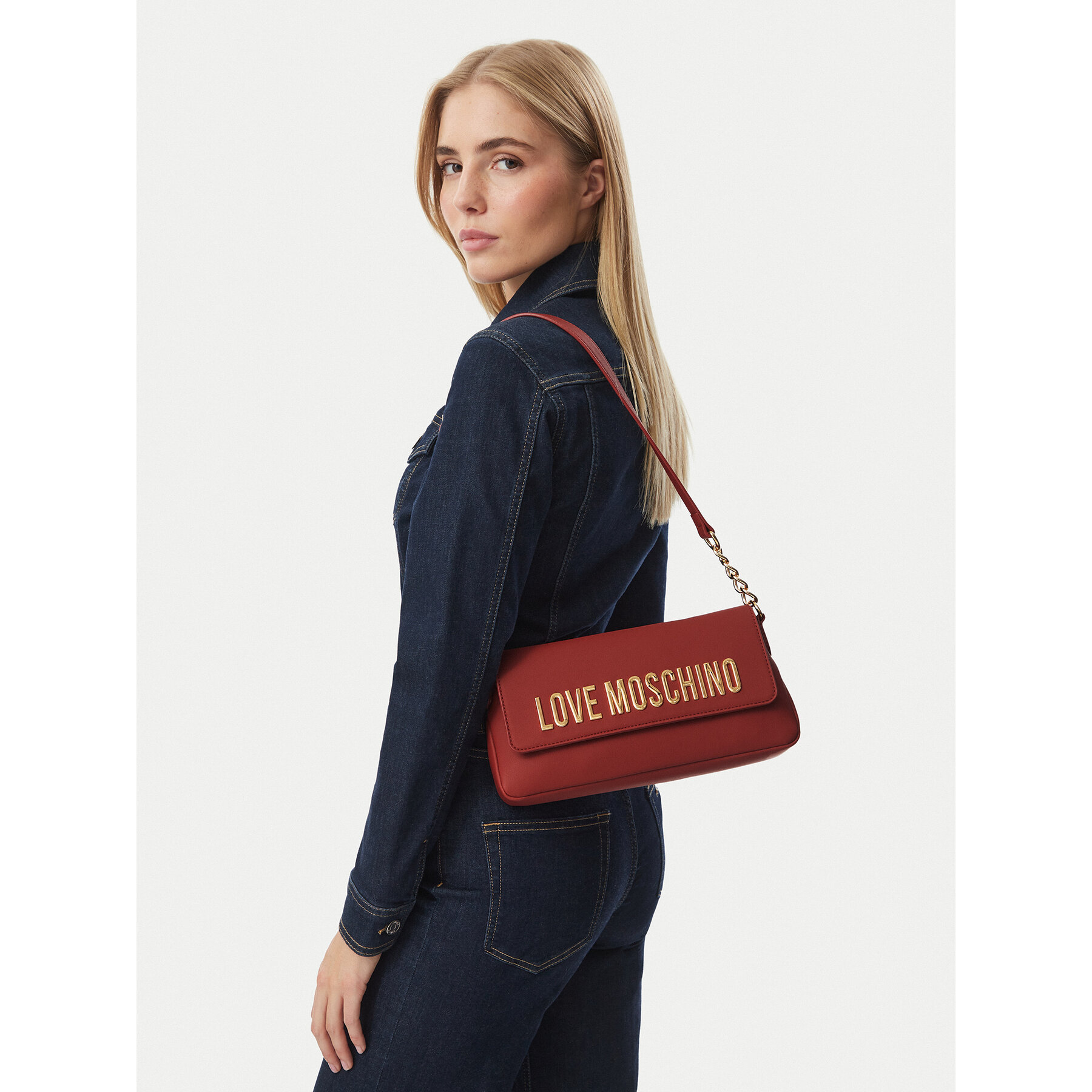 Дамска чанта LOVE MOSCHINO JC4109PP0PKD0459 Червен