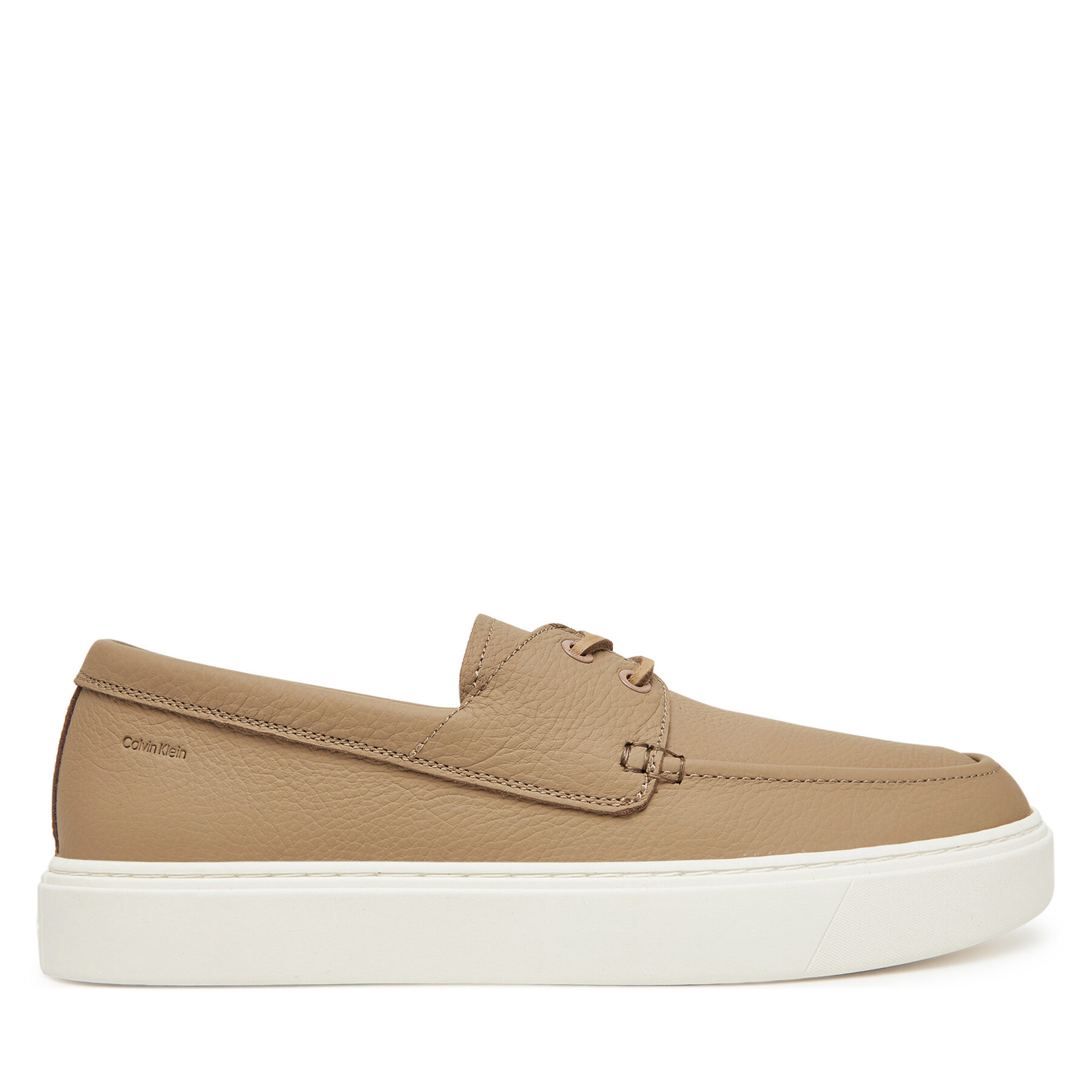 Mokaszin Calvin Klein Hybrid Lace Up Boat Lth HM0HM01812 Barna