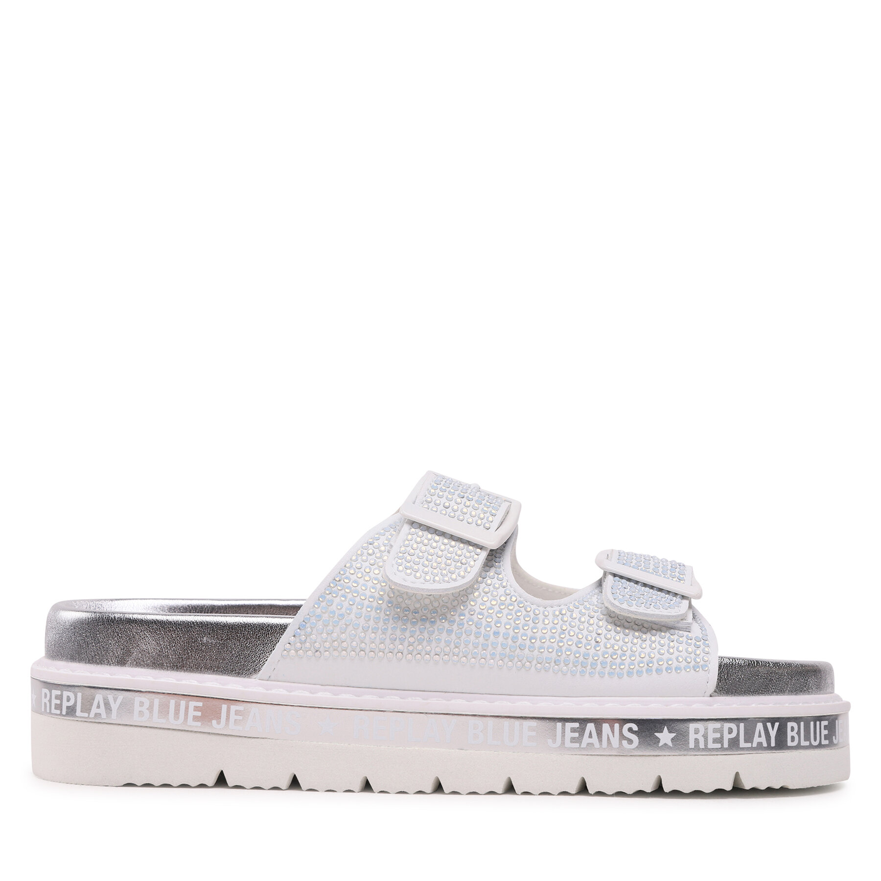 Sandaler och Slip-ons Replay Muddy Diamonds GWF81.000.C0029S Vit