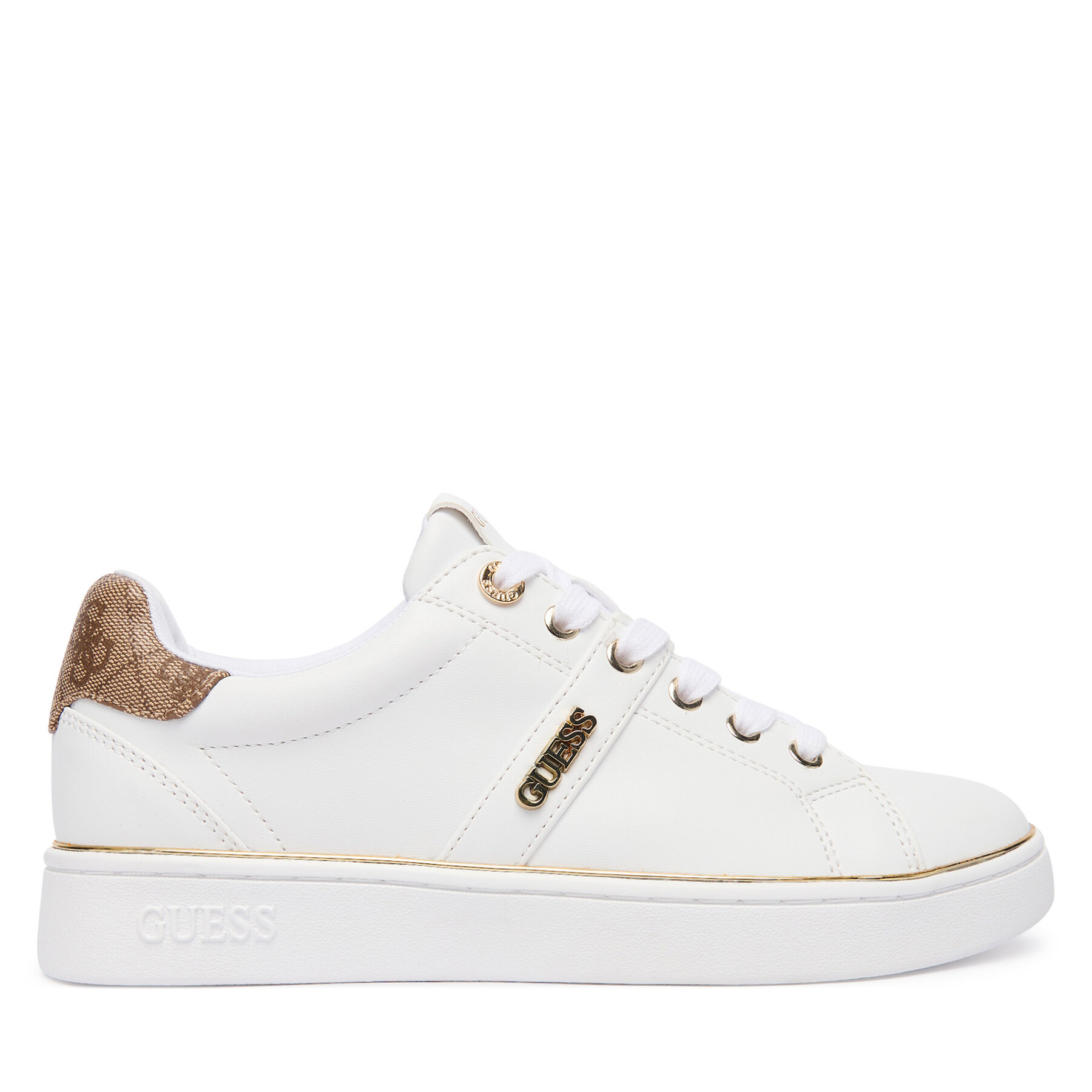 Sneakersy Guess FLFBTZ ELE12 Biela