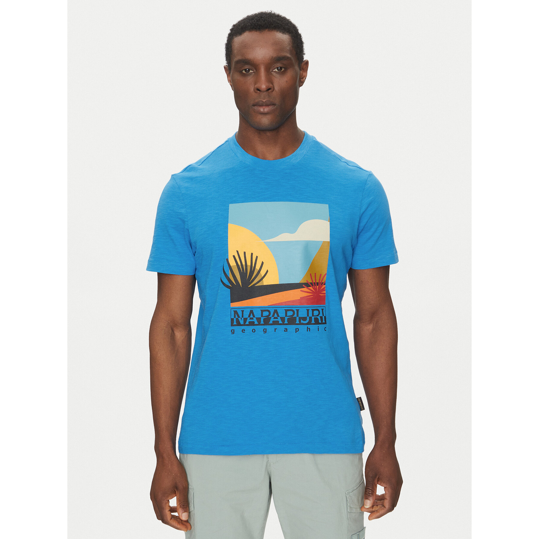 Napapijri T-shirt S-Arbia NP0A4IE3 Blu Regular Fit