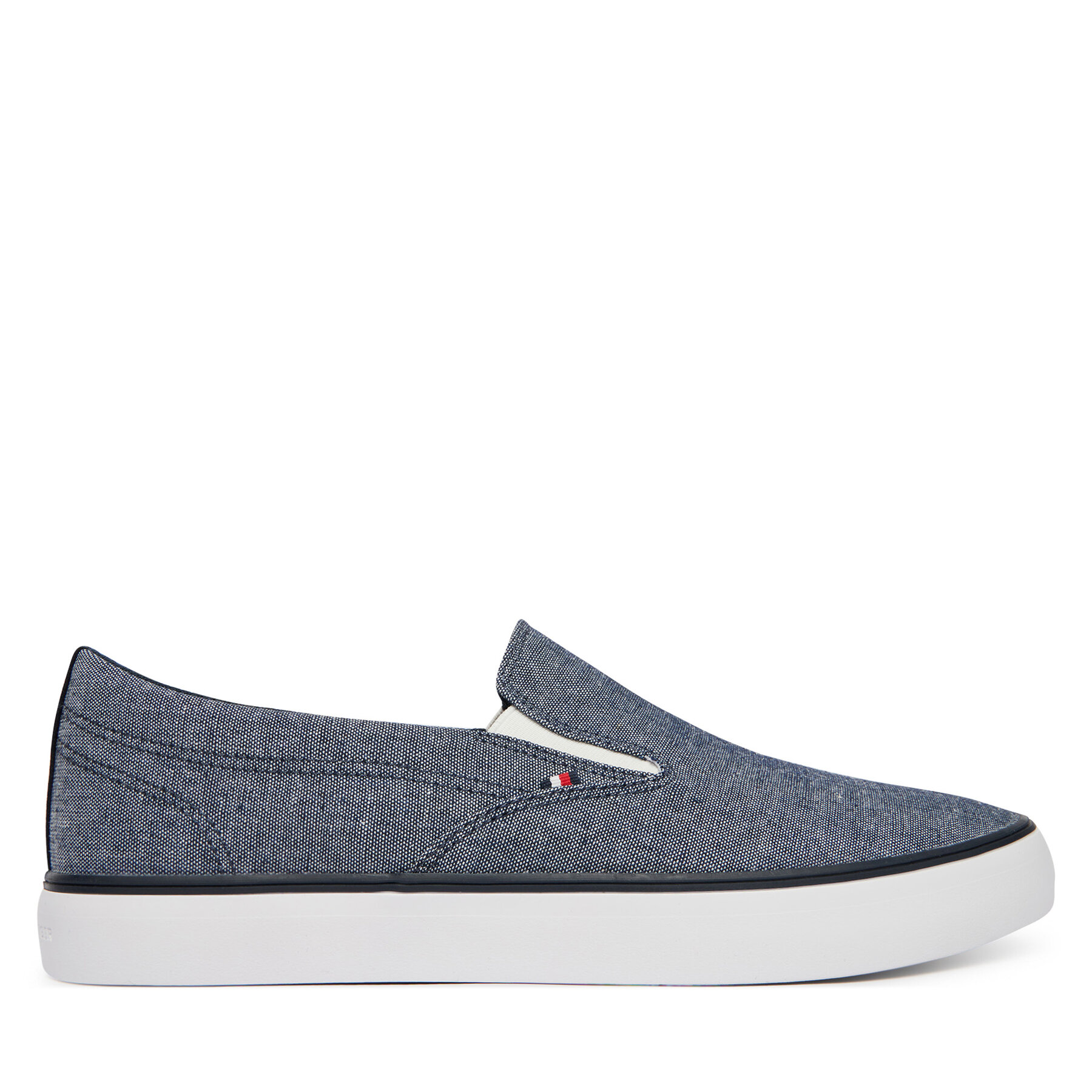 Tommy Hilfiger Uomo Scarpe sportive, Taglia 41, Blu, Harlem Core Ii Slip On Chambray FM0FM05819, taglia : 41