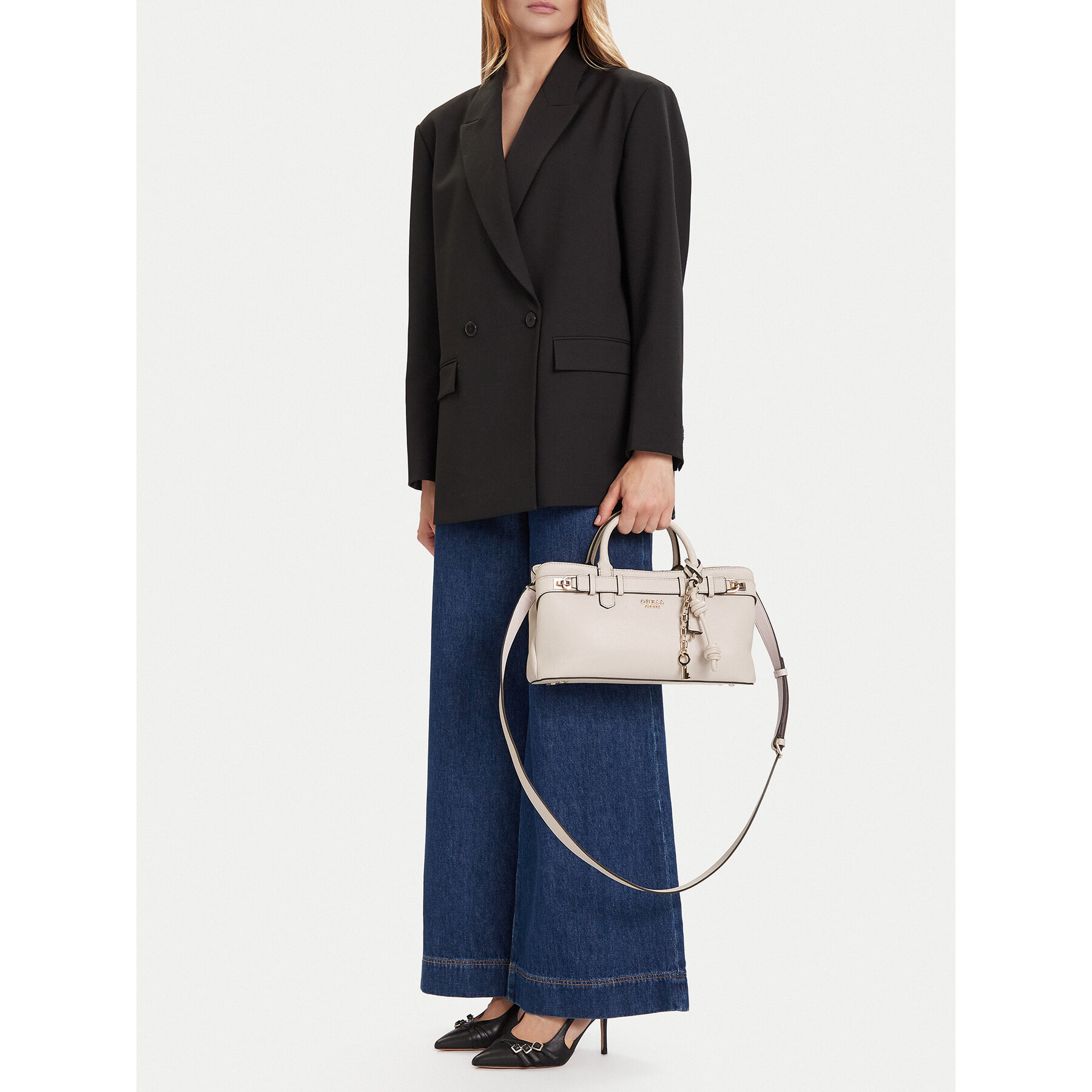 Дамска чанта Guess Gregoria HWBG85 46060 Бял