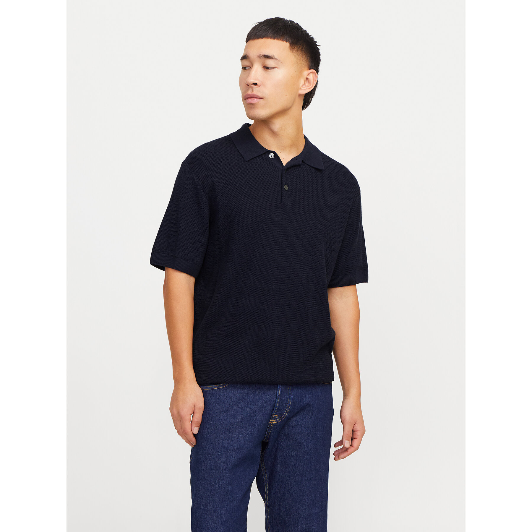 Jack & Jones Pólóing Cooper 12271483 Sötétkék Regular Fit