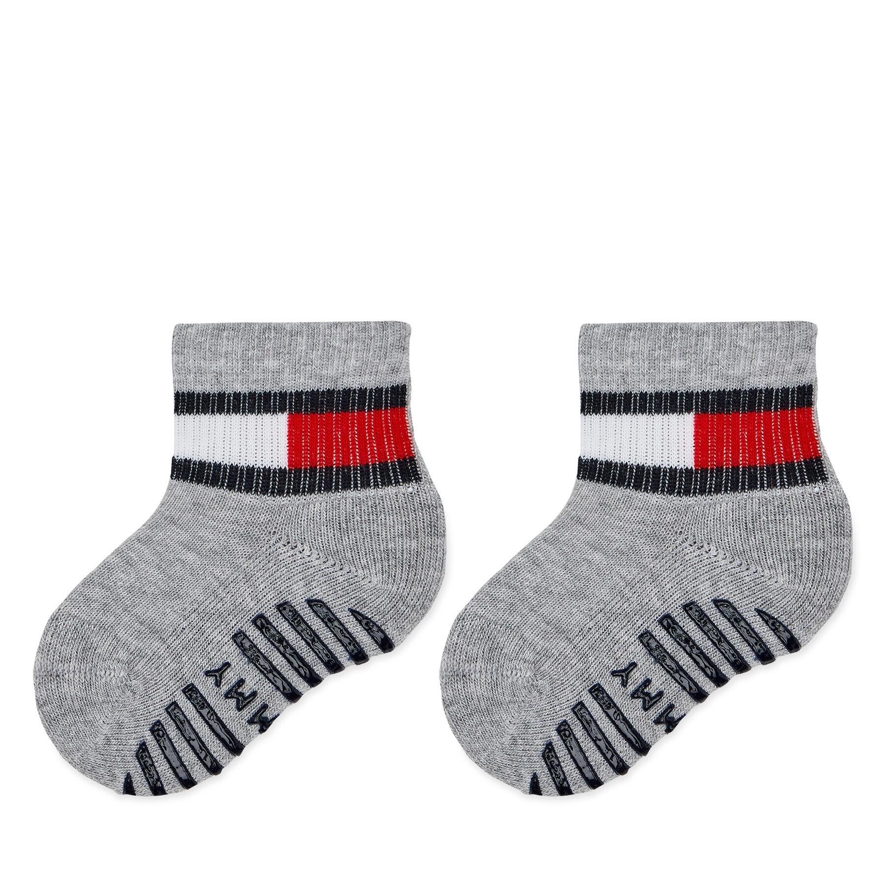 Zestaw 2 par wysokich skarpet dziecięcych Tommy Hilfiger, Rozmiar 15-18 Szary 701226500