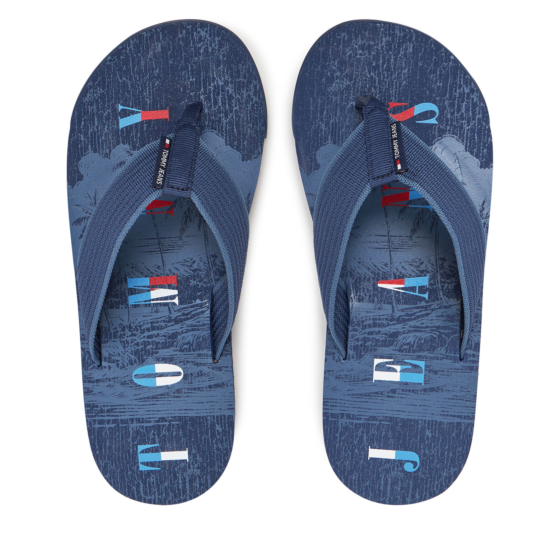  Flip-flops Tommy Jeans Tjm Elevated Beach Sandal EM0EM01561 Kék akciós termékkép 1