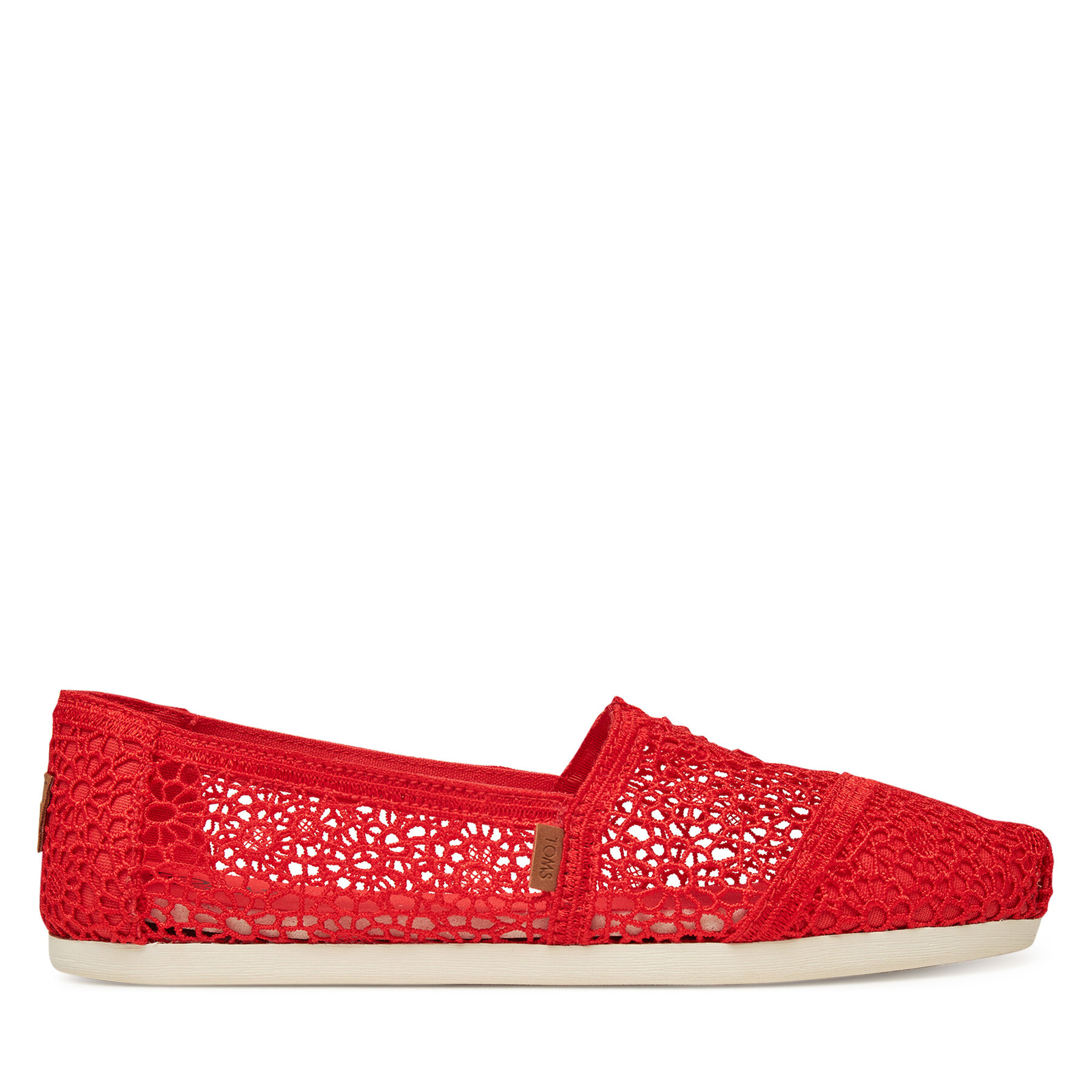 Félcipő Toms Alpargata Classic 10021935 Piros