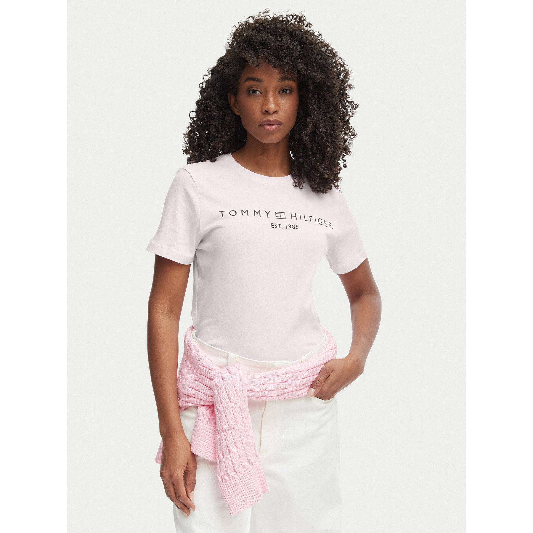 Tommy Hilfiger T-Shirt WW0WW40276 Rosa Regular Fit