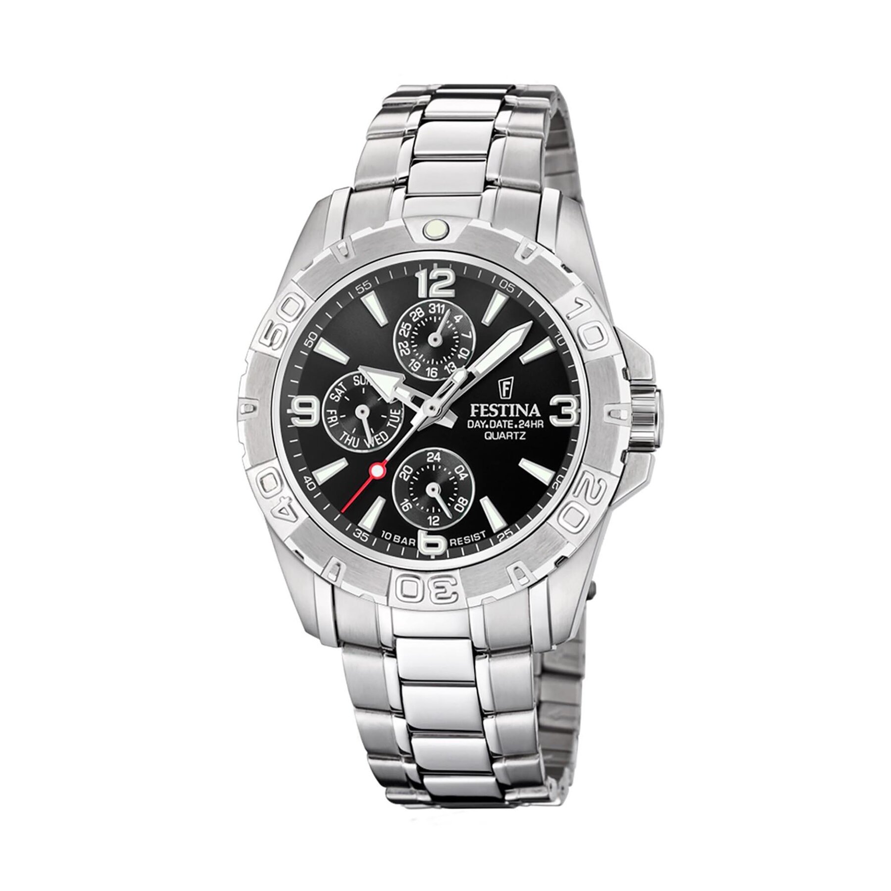 

Годинник Festina Multifunction 20666/4 Black/Silver, Срібний