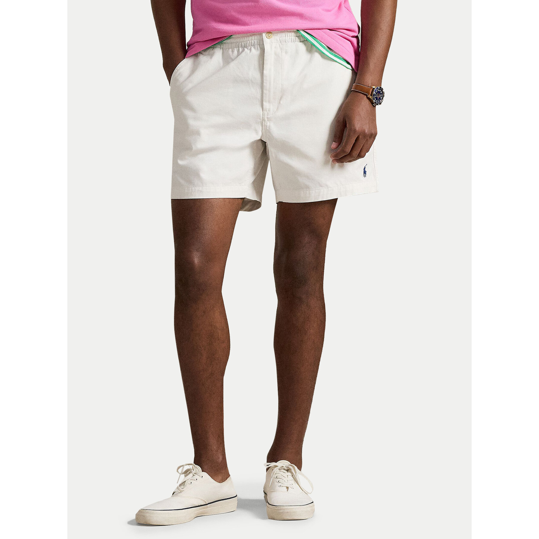 Polo Ralph Lauren Stoffshorts 710644995042 Weiß Regular Fit