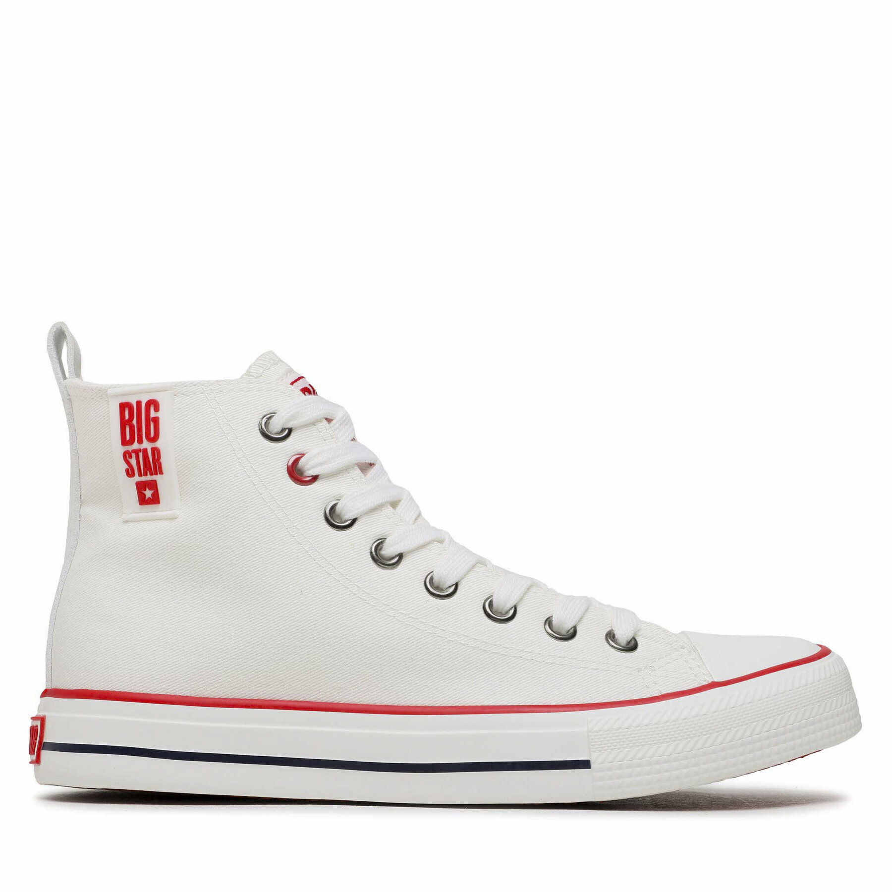 Damskie Trampki Big Star Shoes, Rozmiar 39 Biały JJ274127