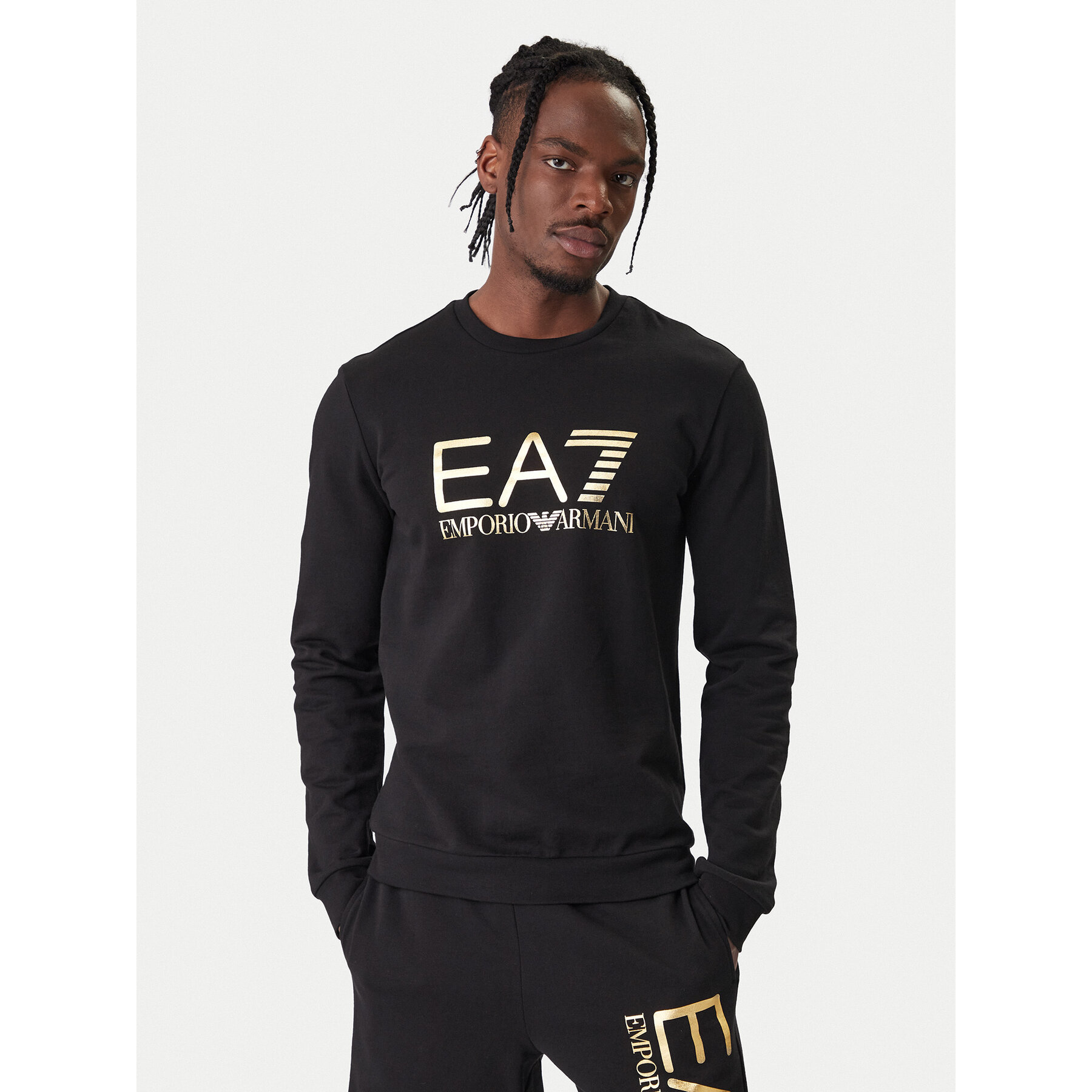 EA7 Emporio Armani Sweatshirt 7M002278 AF22266 MC004 Schwarz Regular Fit