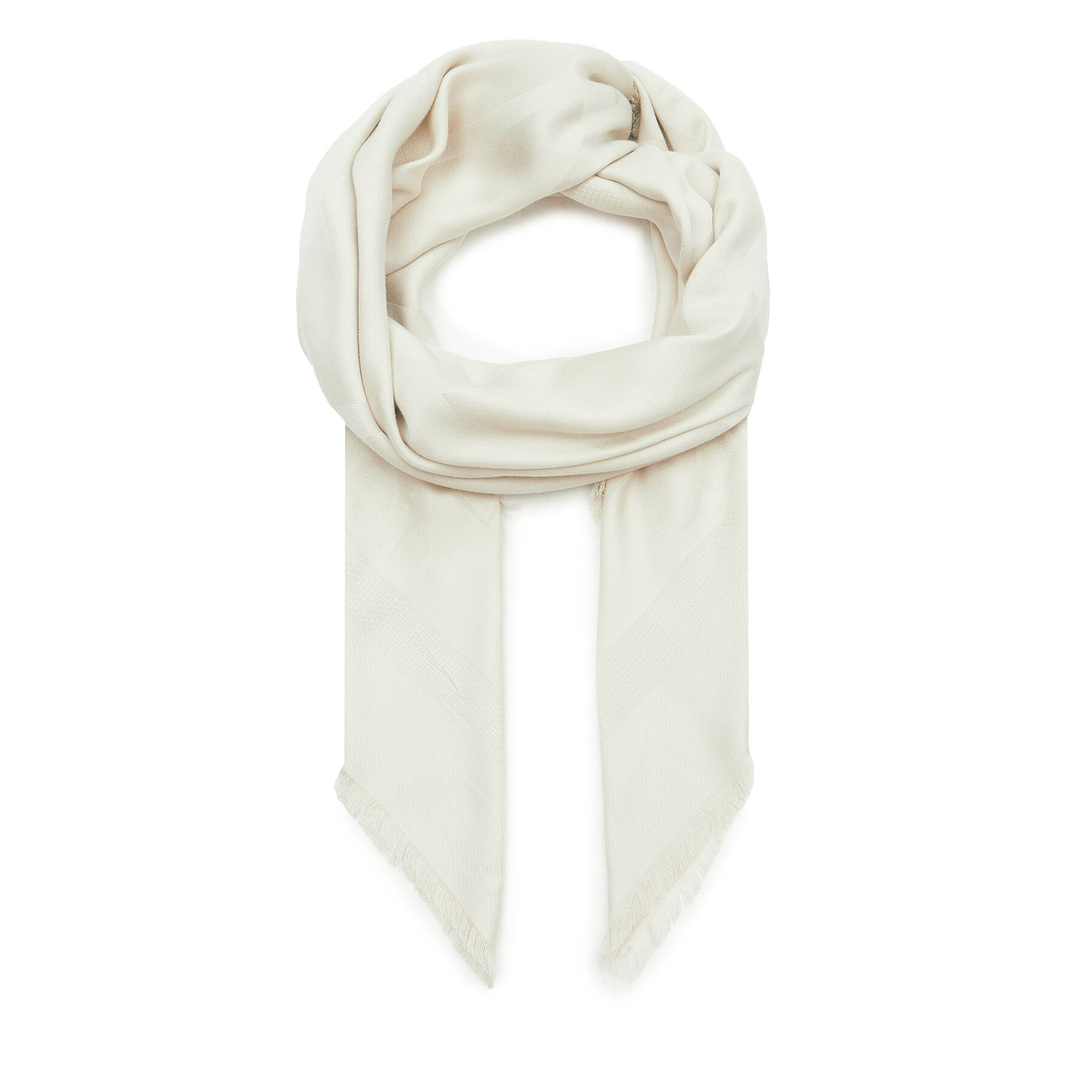 Damska Chusta Calvin Klein Szary Large Monogram Jacquard Scarf K60K611740