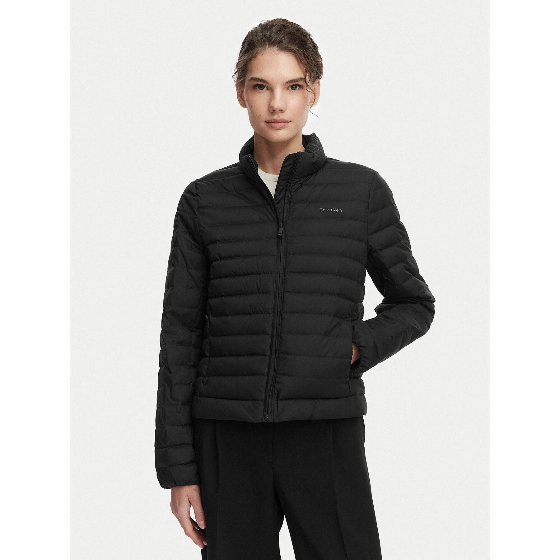 Calvin Klein Daunenjacke LV044G502G Schwarz Regular Fit