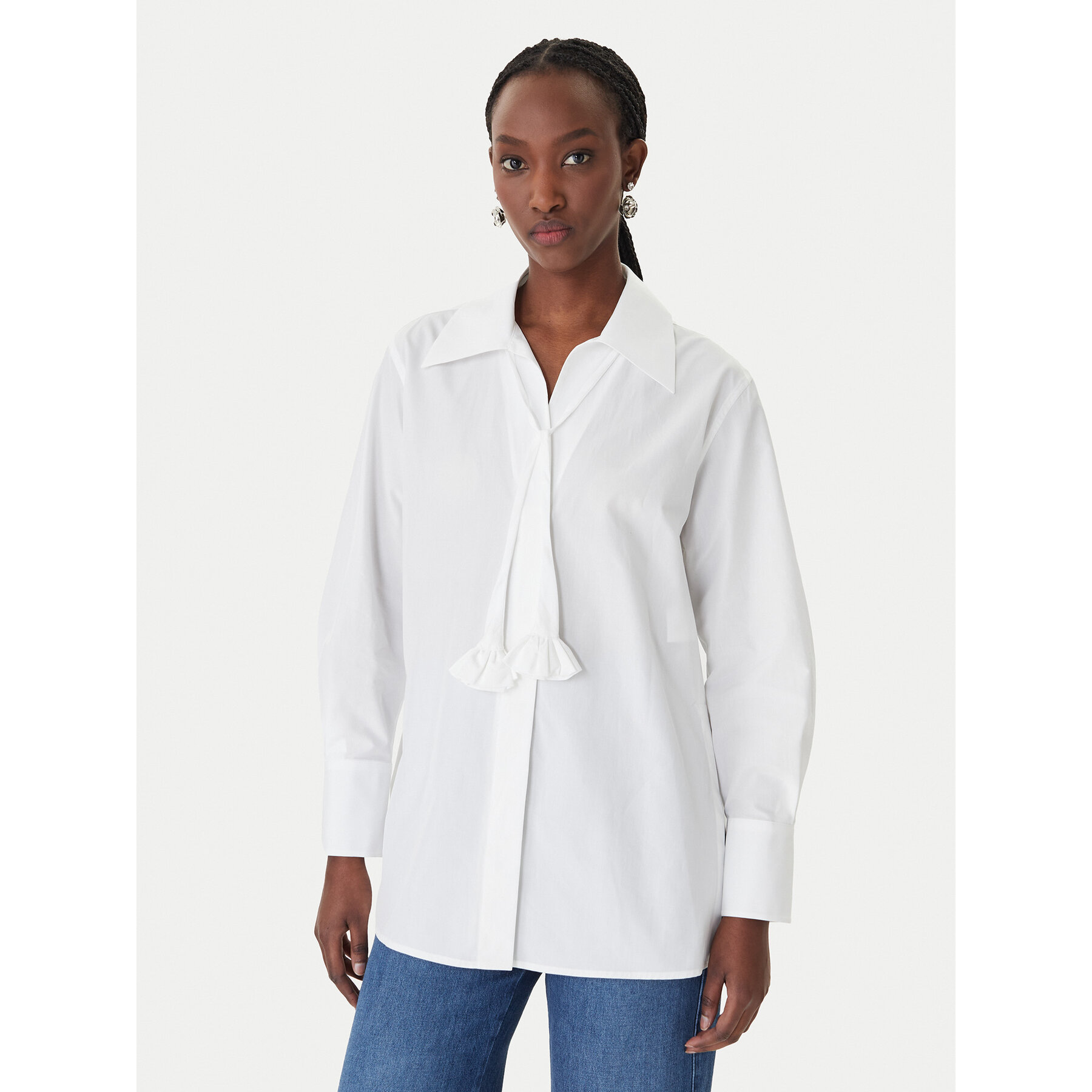 Marella Hemd Tabarin 2613111074 Weiß Regular Fit