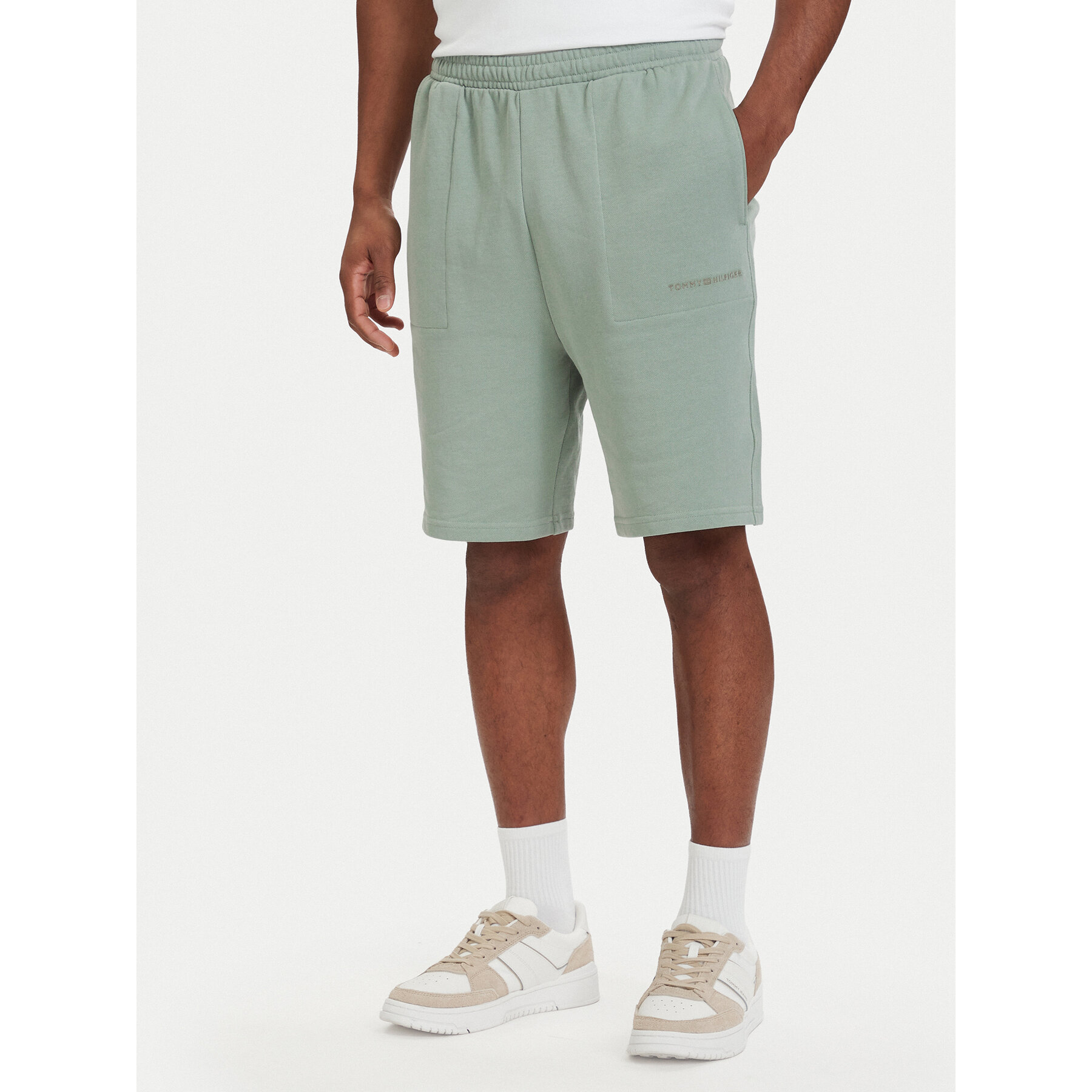 Tommy Hilfiger Sportshorts Essential UM0UM03914 Hellgrün Regular Fit