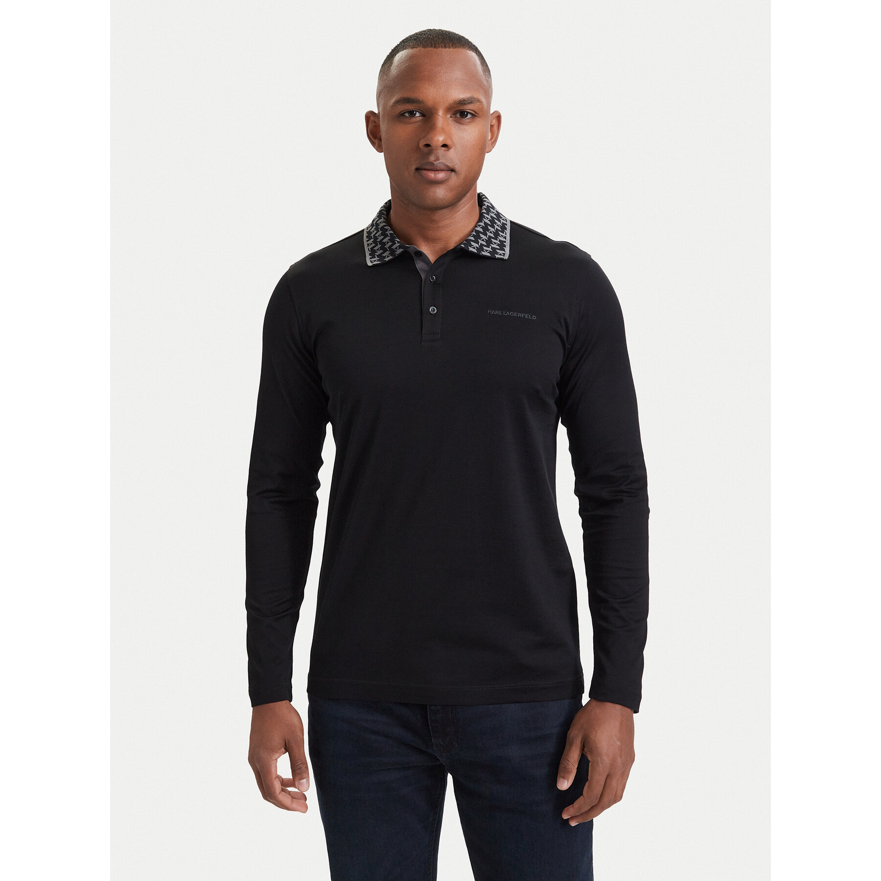 KARL LAGERFELD Poloshirt 745003 564200 Schwarz Regular Fit