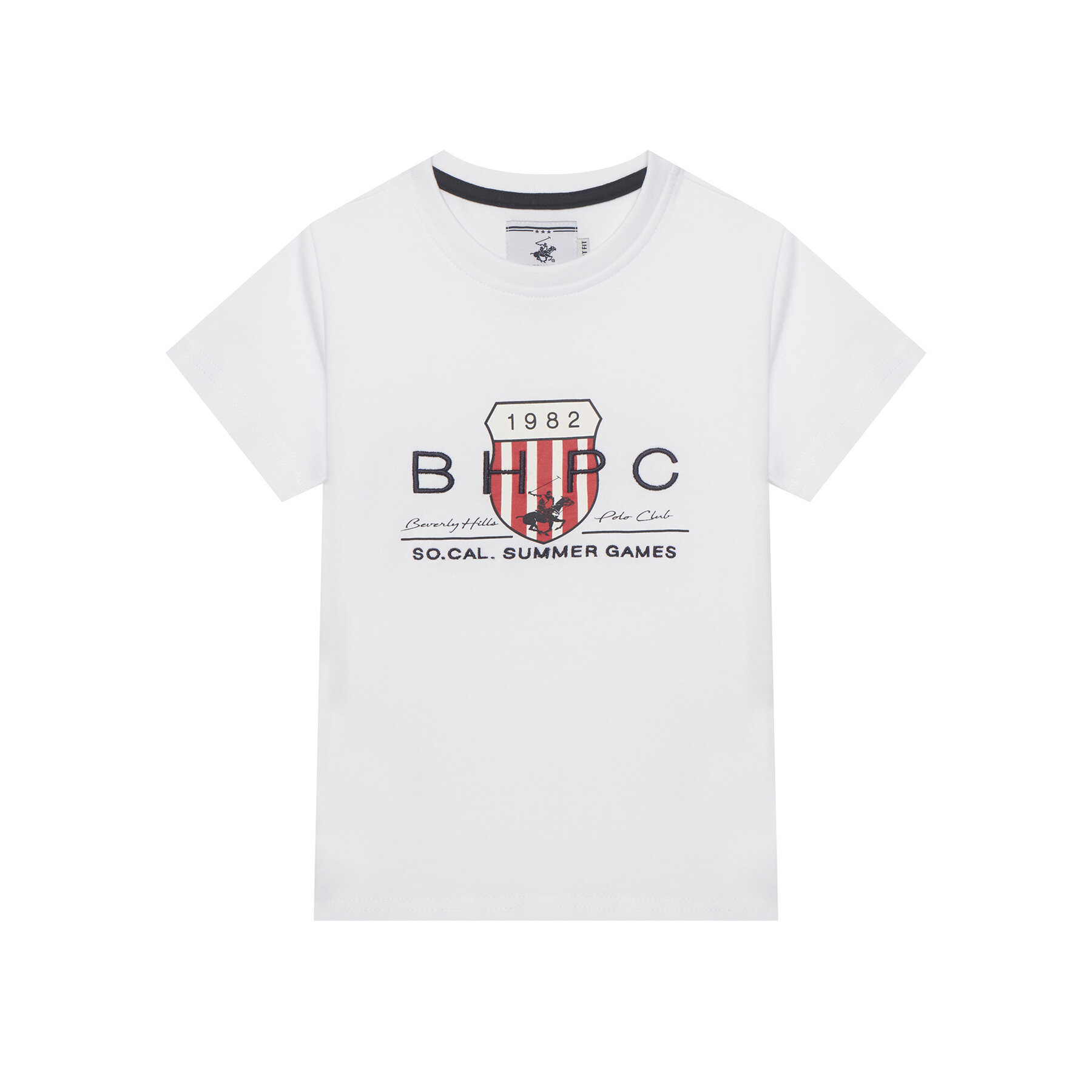 Beverly Hills Polo Club T-Shirt P-SS26B-TS414011 Λευκό Regular Fit