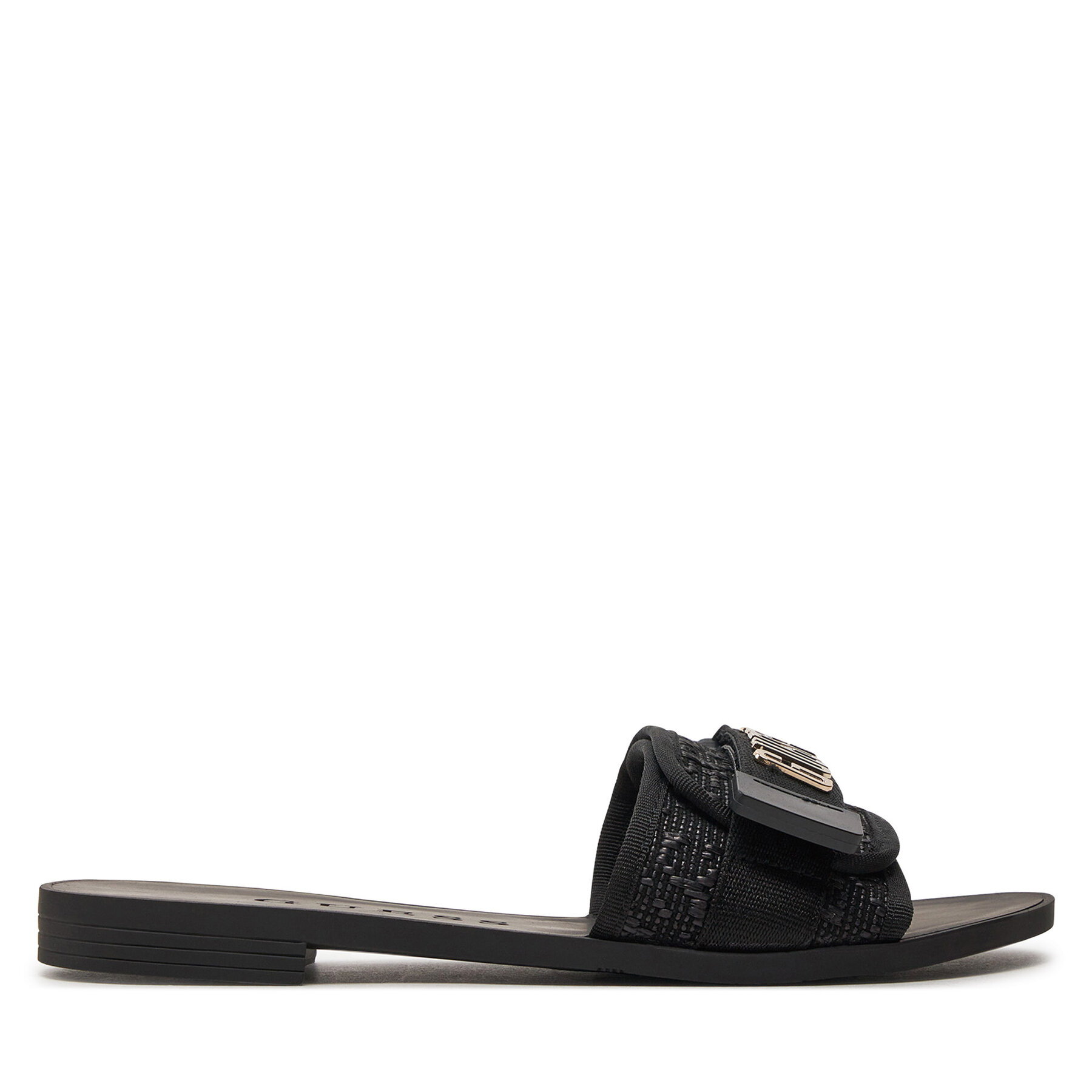 Damen Pantoletten Guess, Schuhgröße 37, Schwarz, Elyze3 FLGEL3 ELE19
