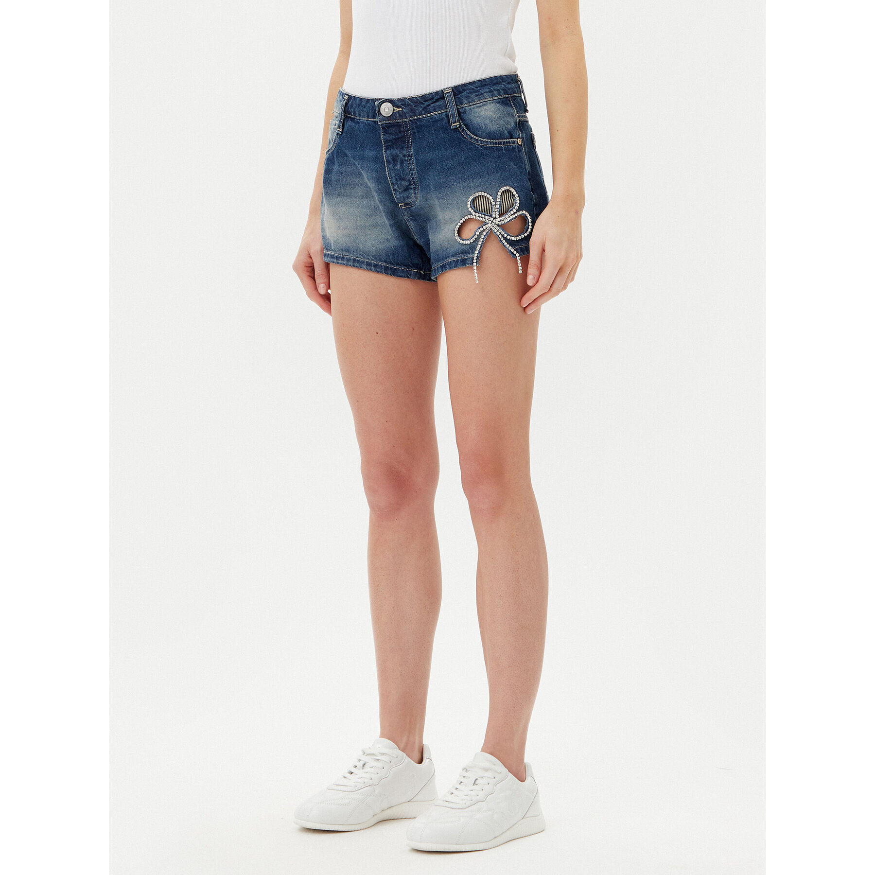 Please Jeansshorts D0IEEH0W6G Blau Regular Fit