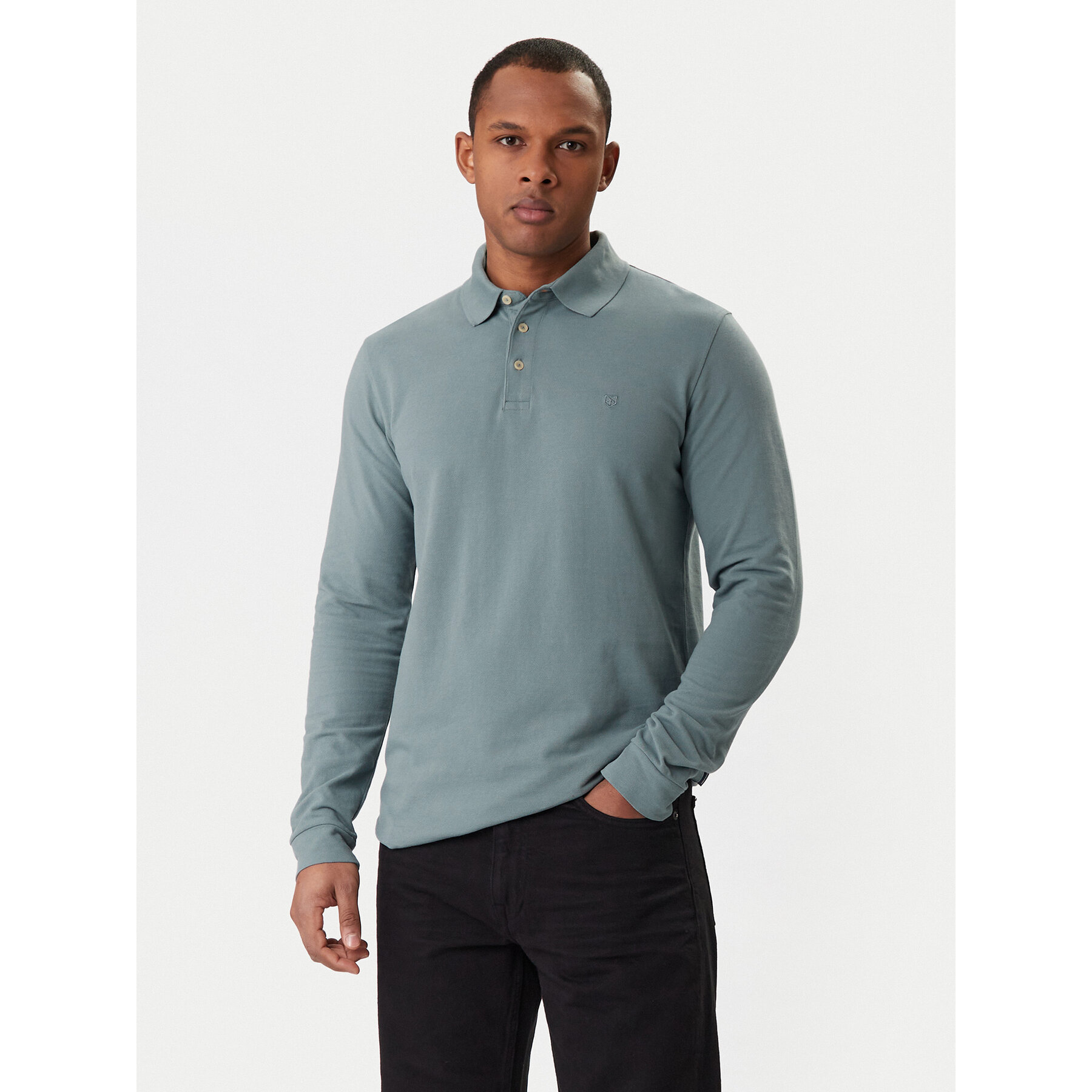 Jack & Jones Polo majica William 12269034 Modra Regular Fit