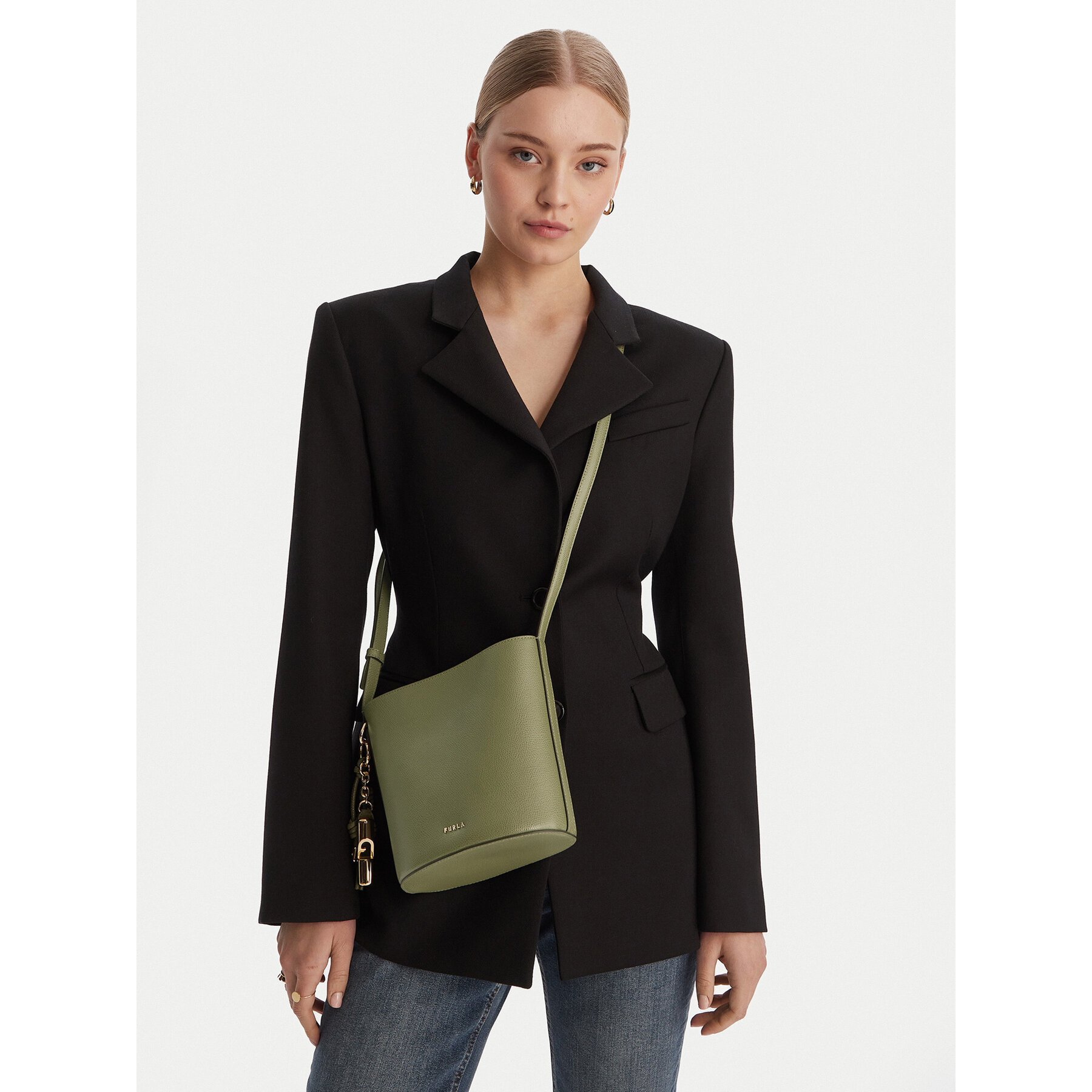 Geantă Furla Roxie Mini WE00859 ARE000 CN 4555S Verde