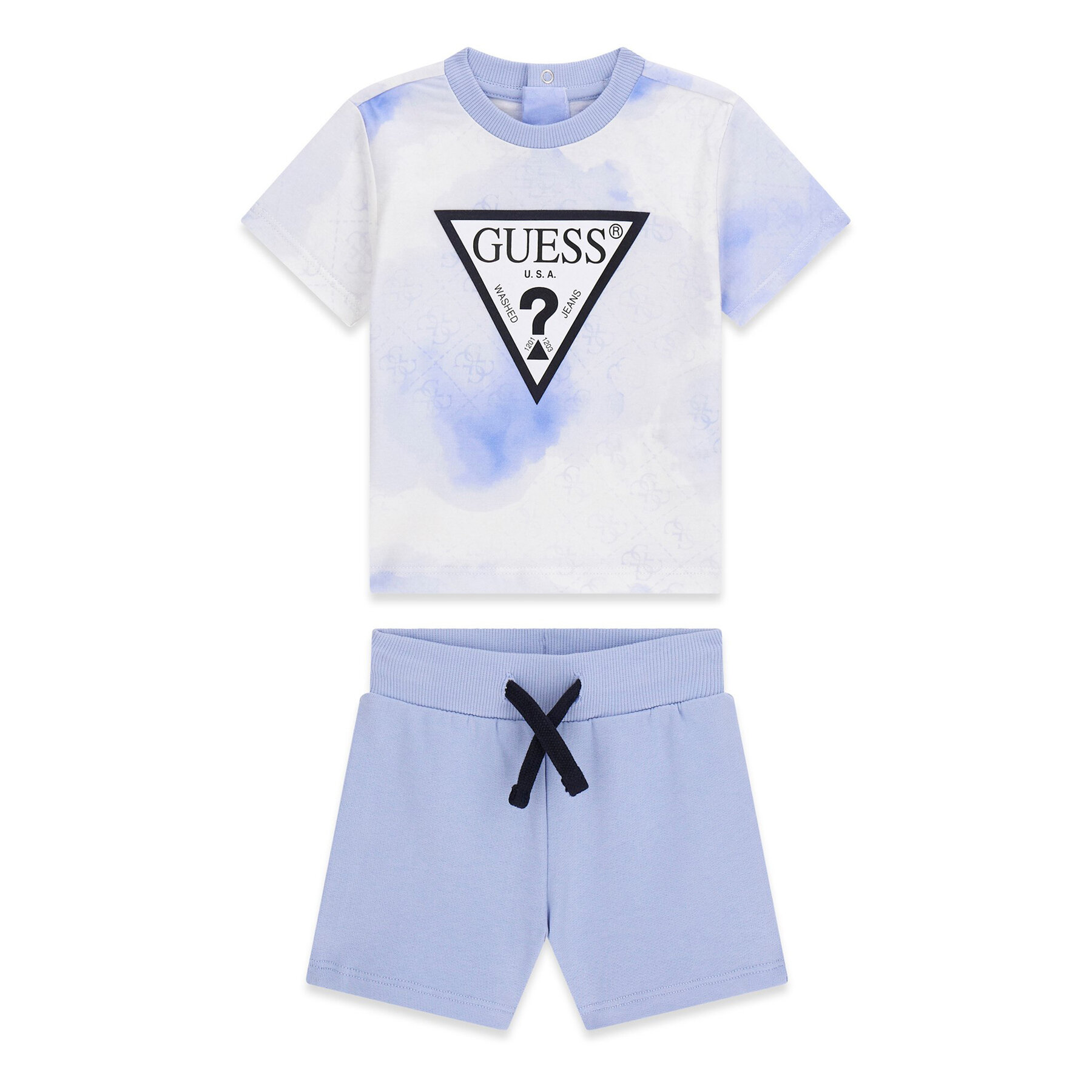 Guess Σετ T-Shirt και σορτς I6RG08 K8HM4 Μπλε Regular Fit