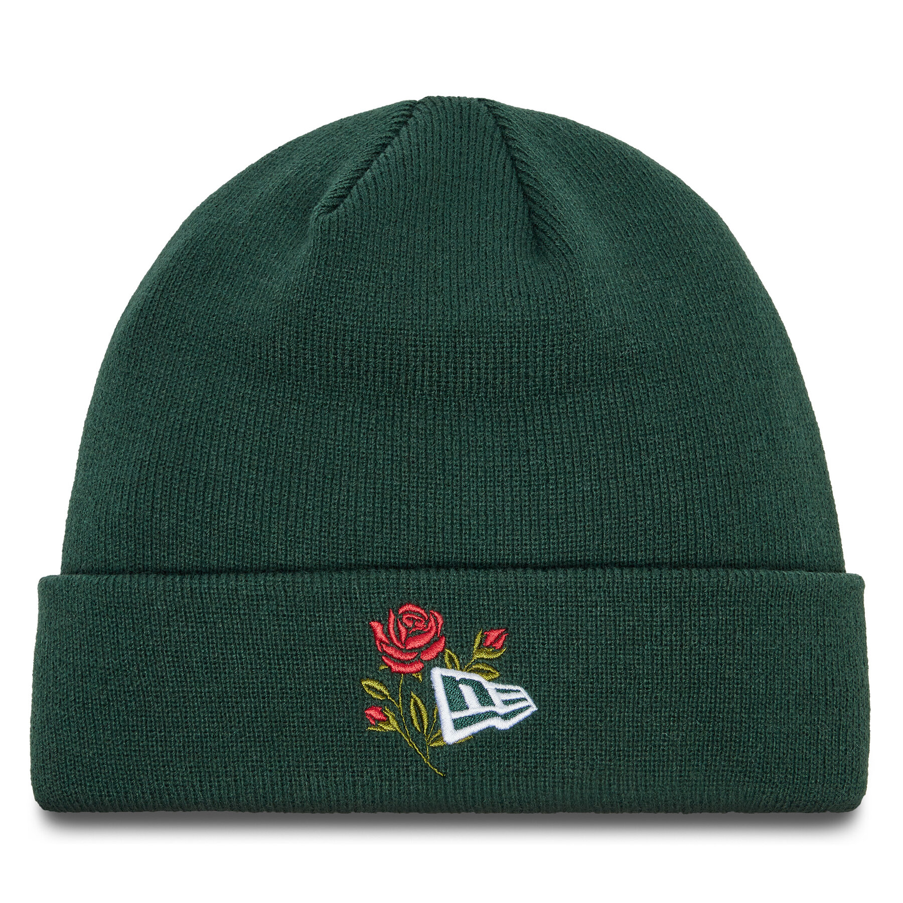 Čiapka New Era Rose Icon Cuff Knit Beanie 60580736 Zelená