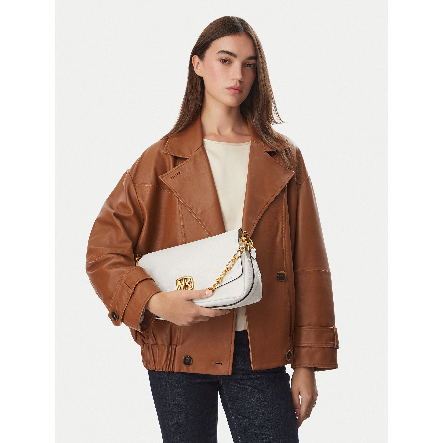 Geantă MICHAEL Michael Kors 30F6AYTL7E Crem