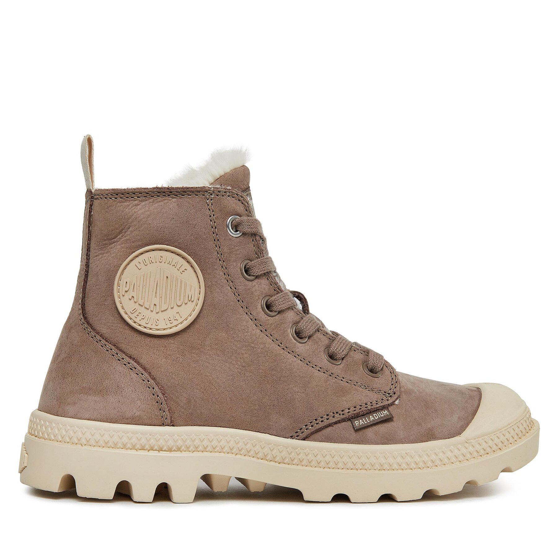 Trapper stila apavi Palladium Pampa Hi Zip Wl 95982-212-M Brūns