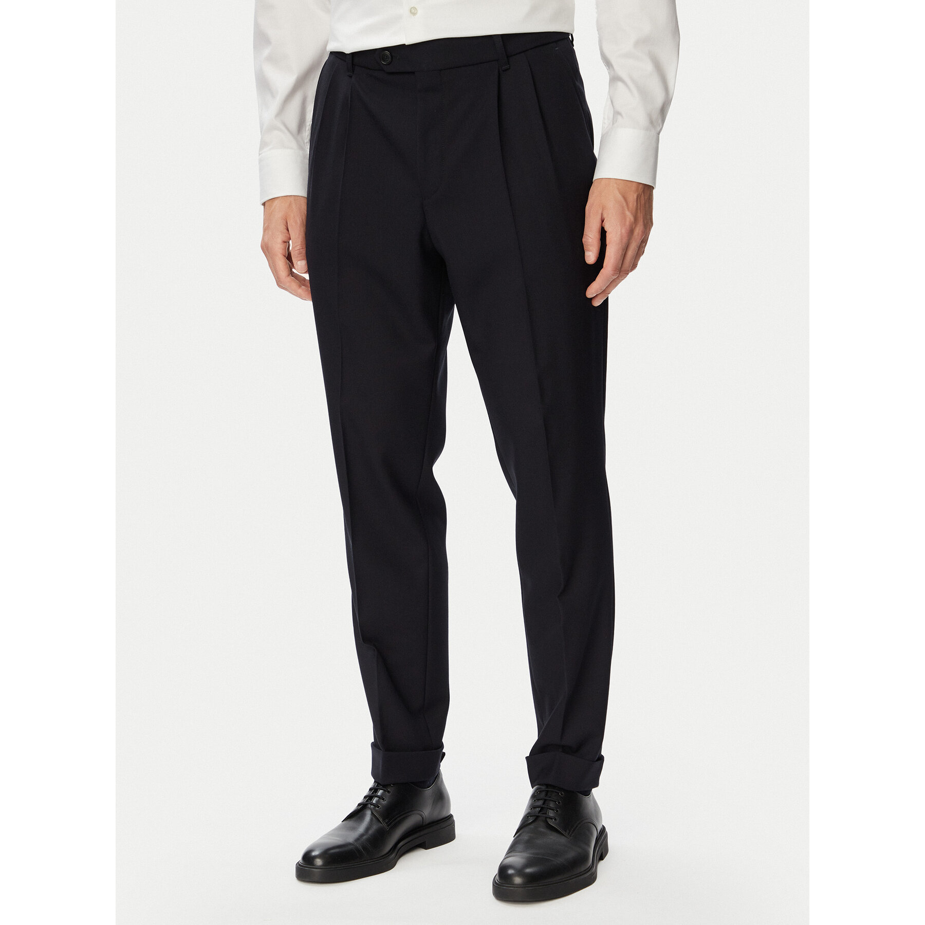 BOSS Anzughose H-Perin-263 50567532 Dunkelblau Tapered Fit
