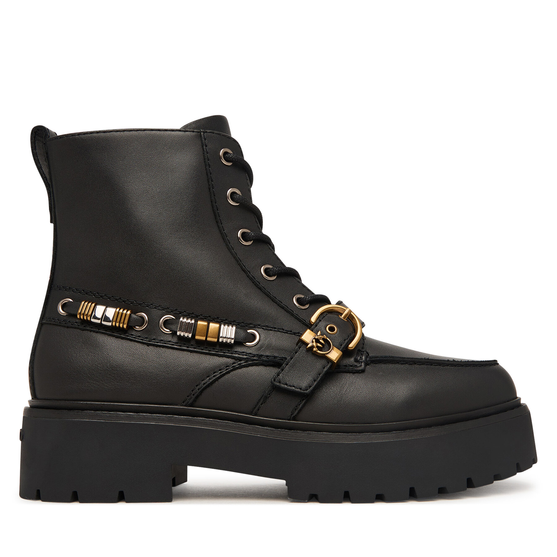 Šnurovacia obuv PINKO Margaret 03 SD0565P001 Čierna