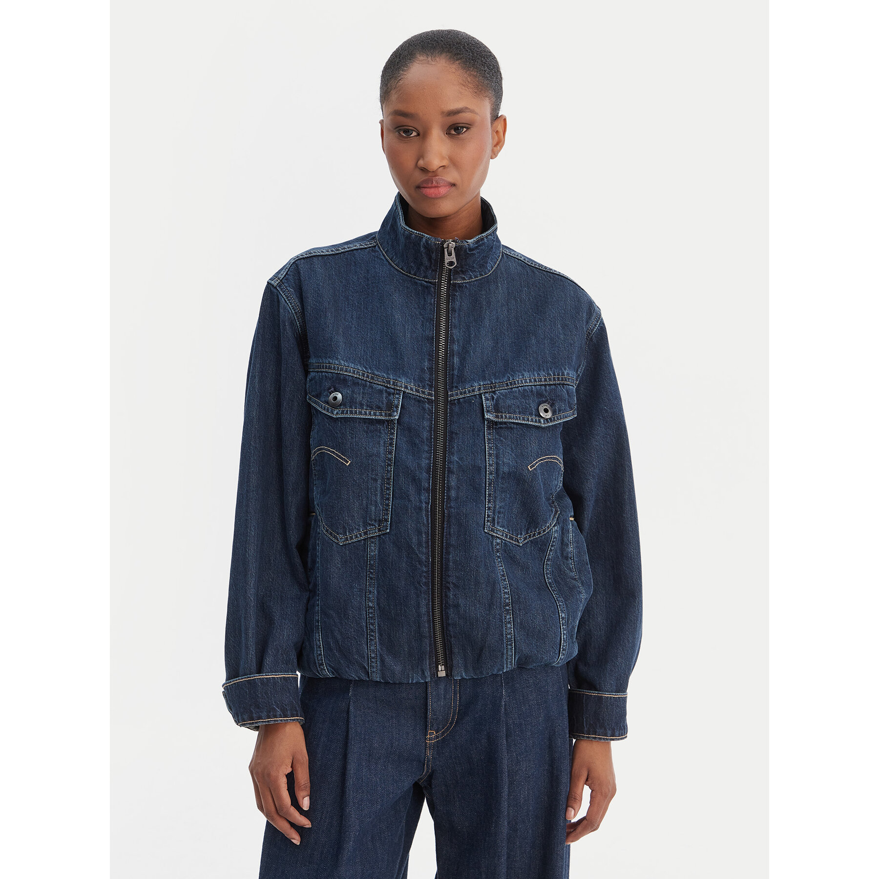 G-Star Raw Jeansjacke Rib Trucker D28586-D536 Blau Regular Fit