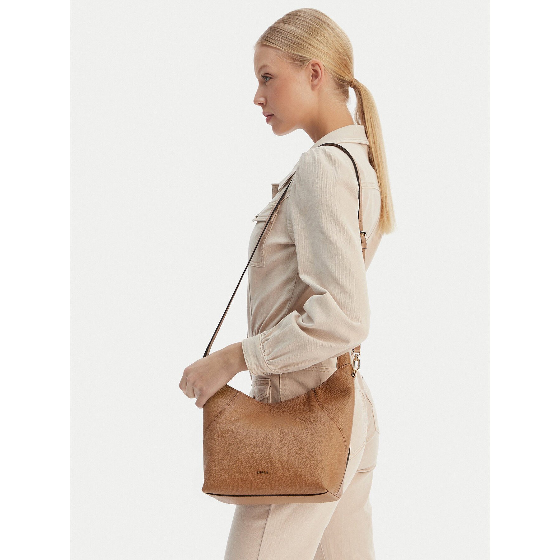 Kabelka Furla Lara S WB01958 HSF000 BG YU500 1007 Hnedá
