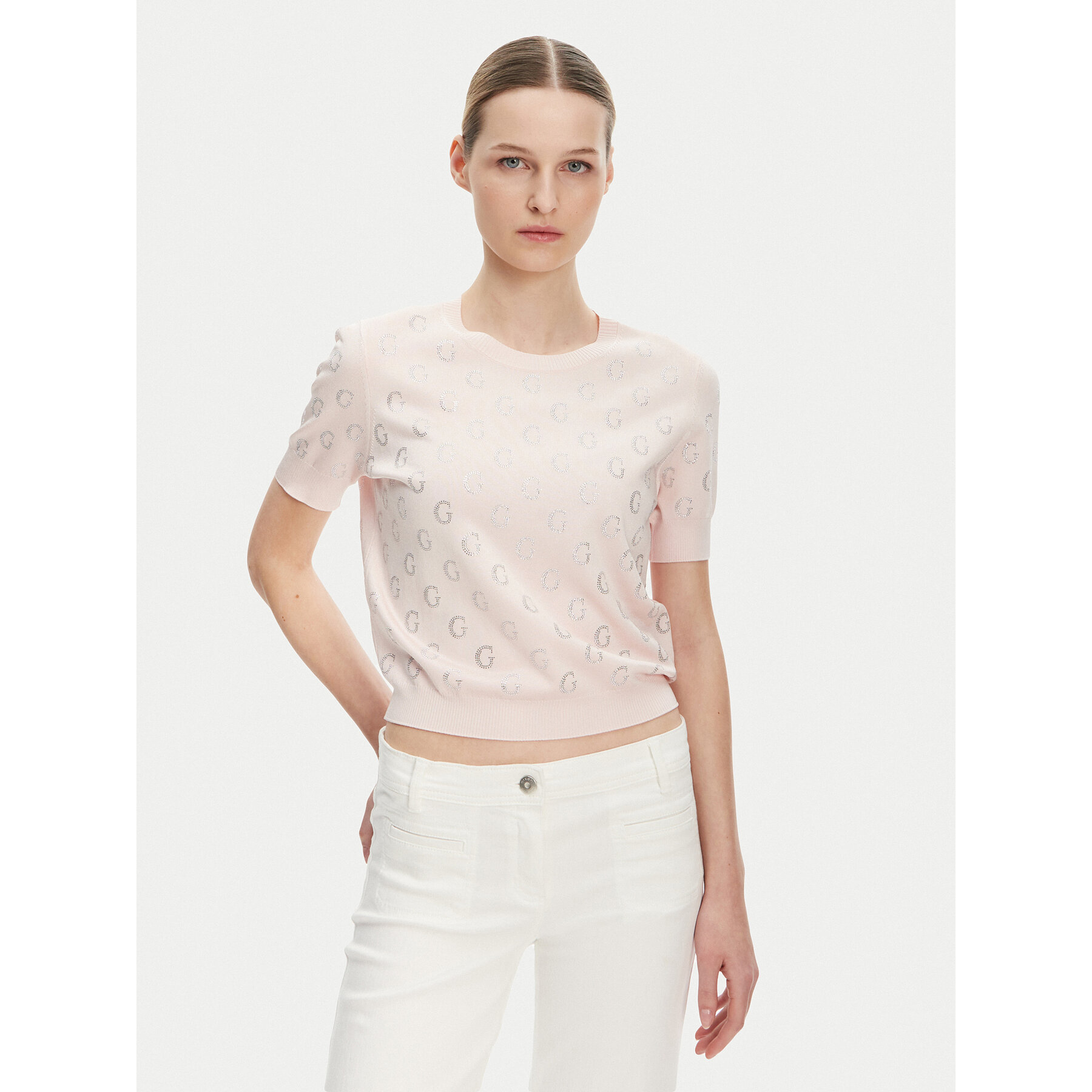 Guess Pullover W5GR05 Z3D60 Rosa Regular Fit