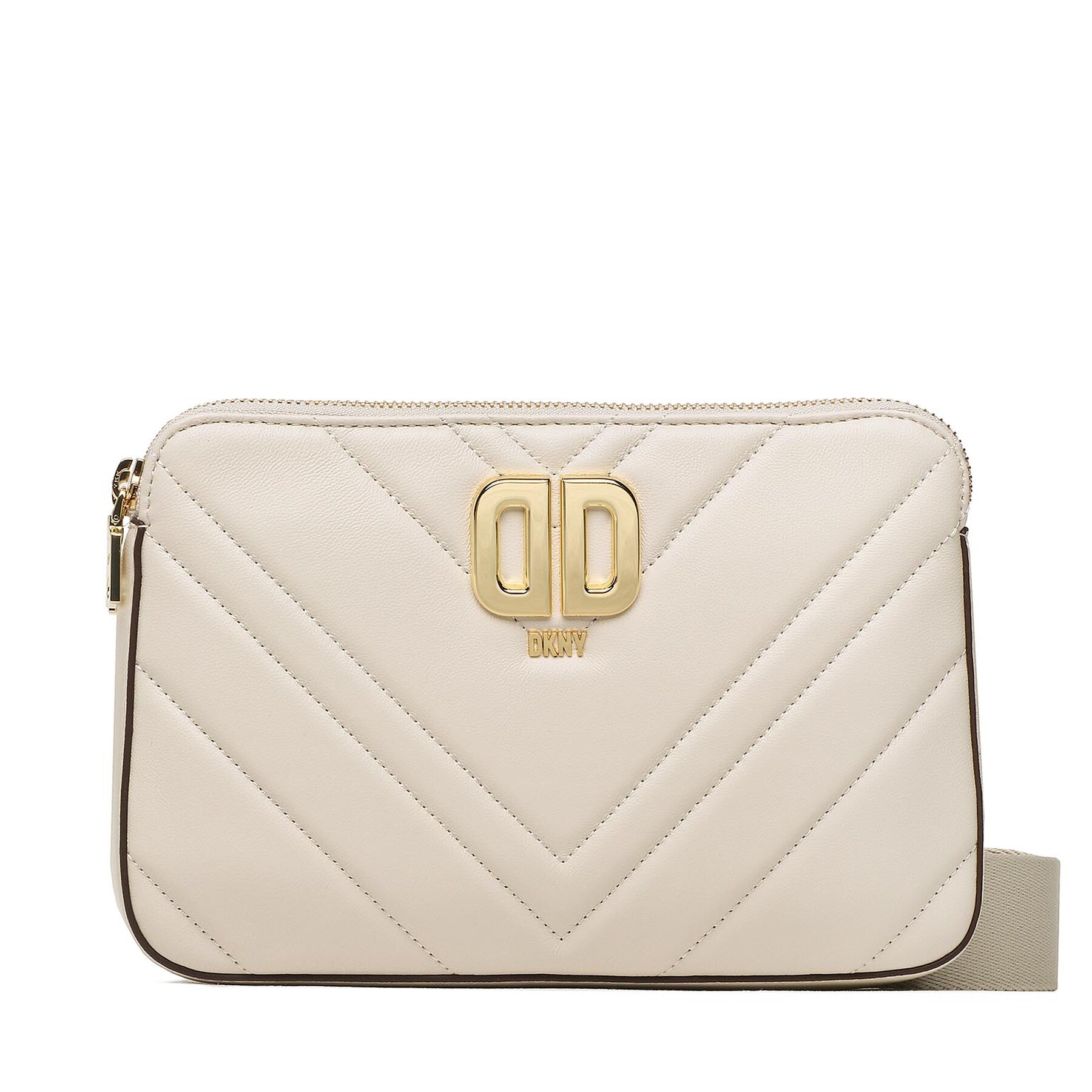 DKNY Delphine Dbl Zip Cbo R23EBG29 Pebble PBL – Дамска чанта