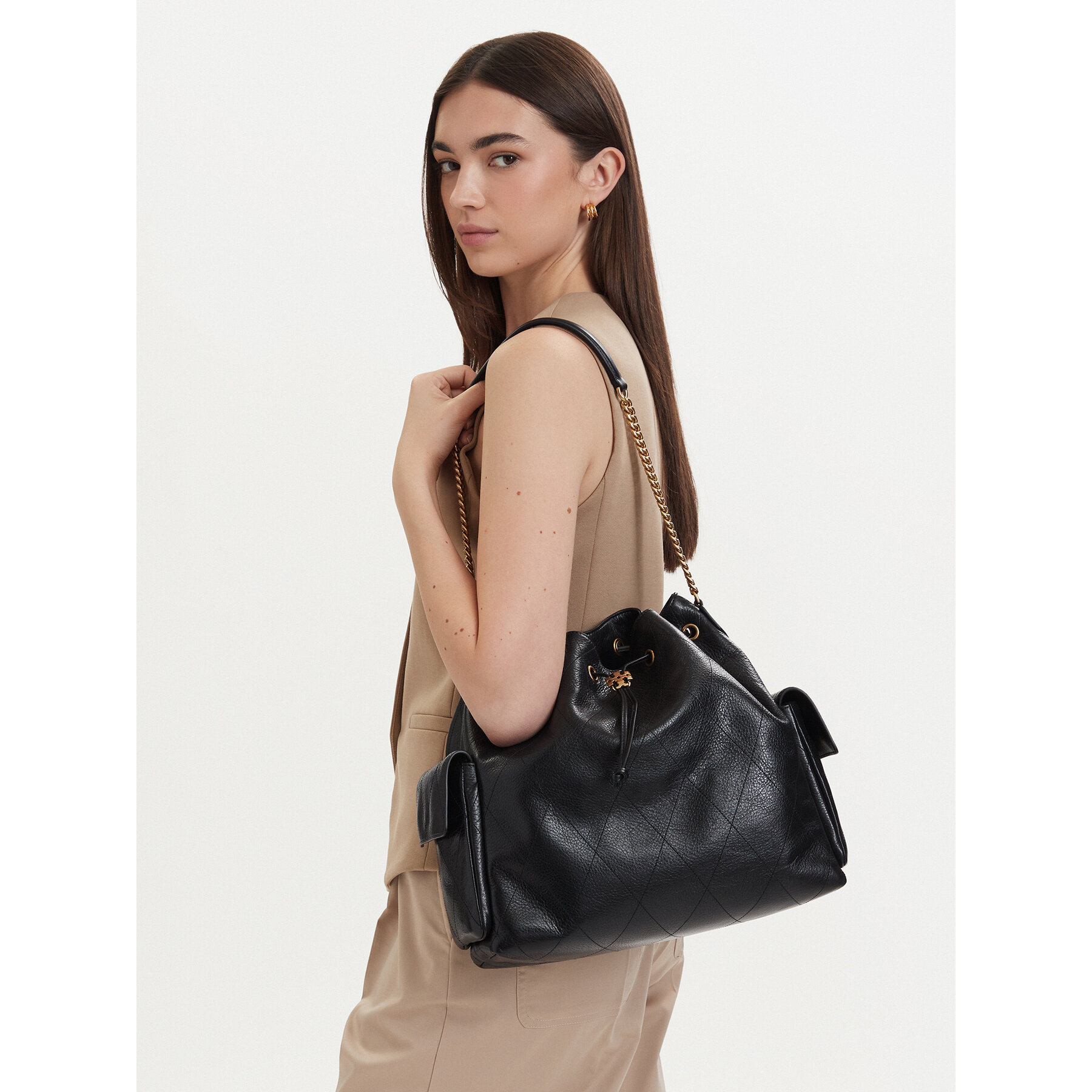Τσάντα Tory Burch Charlie 185830 Μαύρο