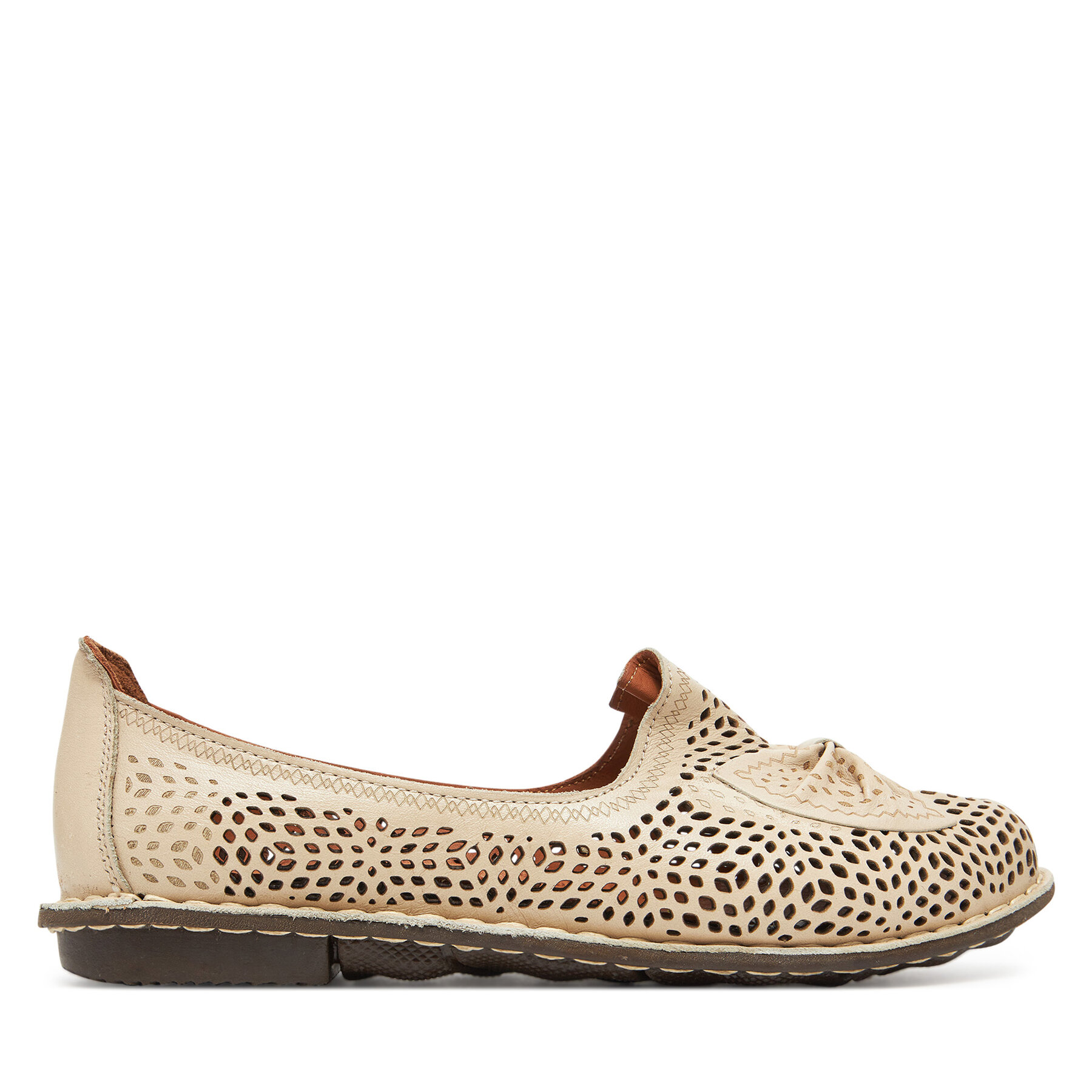 Donna Ballerine Comfortabel, Taglia 37, Beige, 830036-08, taglia : 37