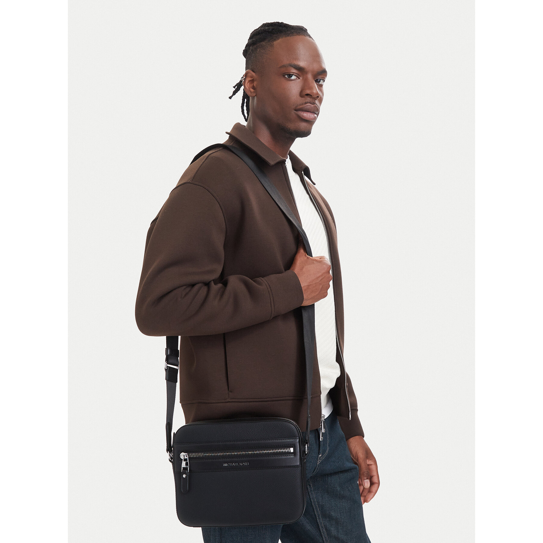 Taška cez rameno MICHAEL Michael Kors 33T6LJSM1X Čierna